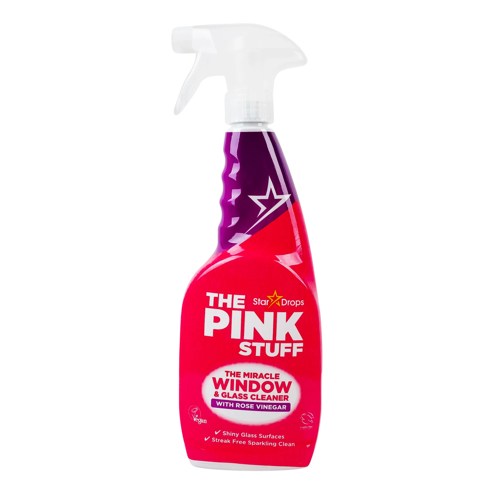 Засіб для миття The Pink Stuff The Miracle для вікон та скла Rose vinegar спрей 750мл