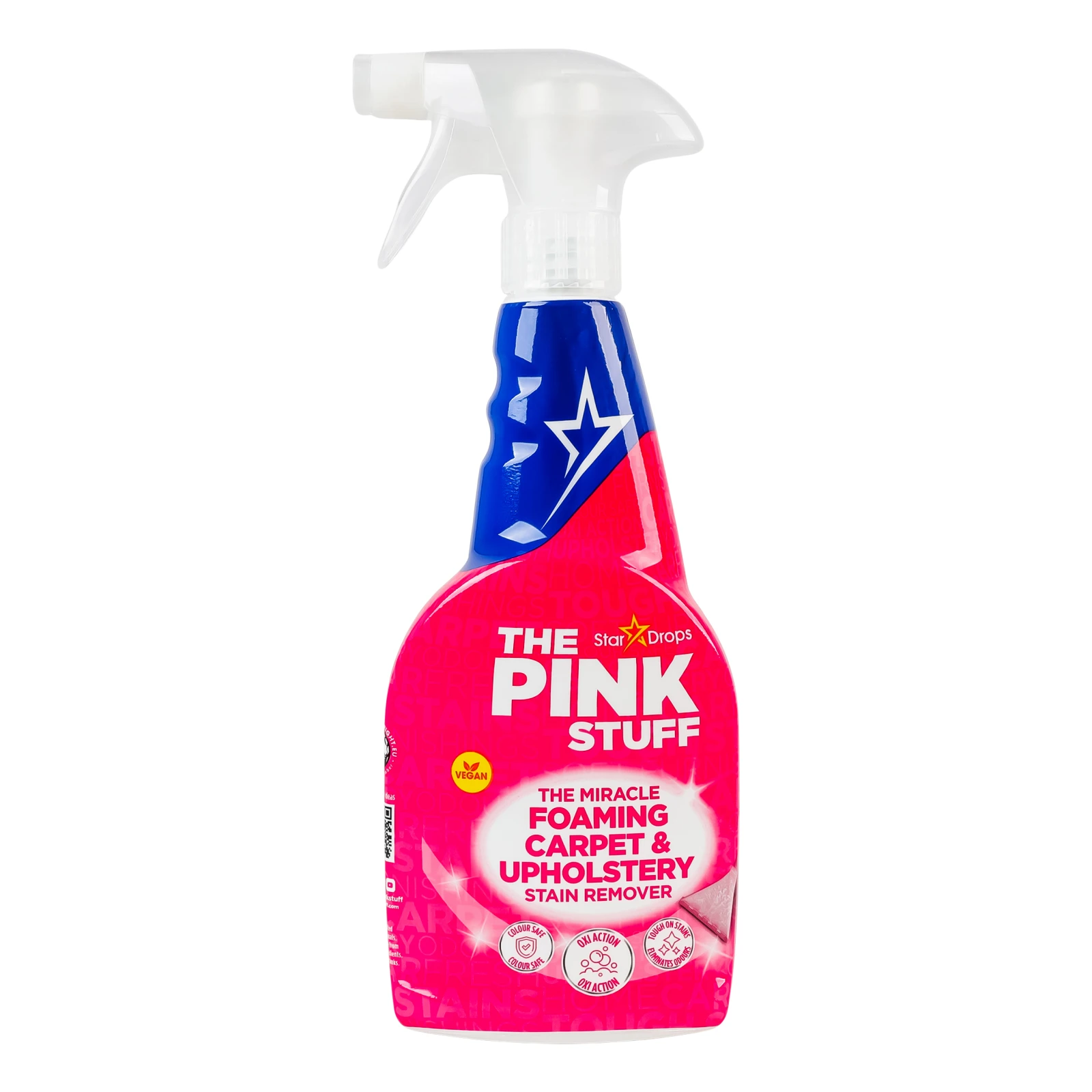 Засіб для видалення плям The Pink Stuff для чищення килимів та оббивки спрей 500мл