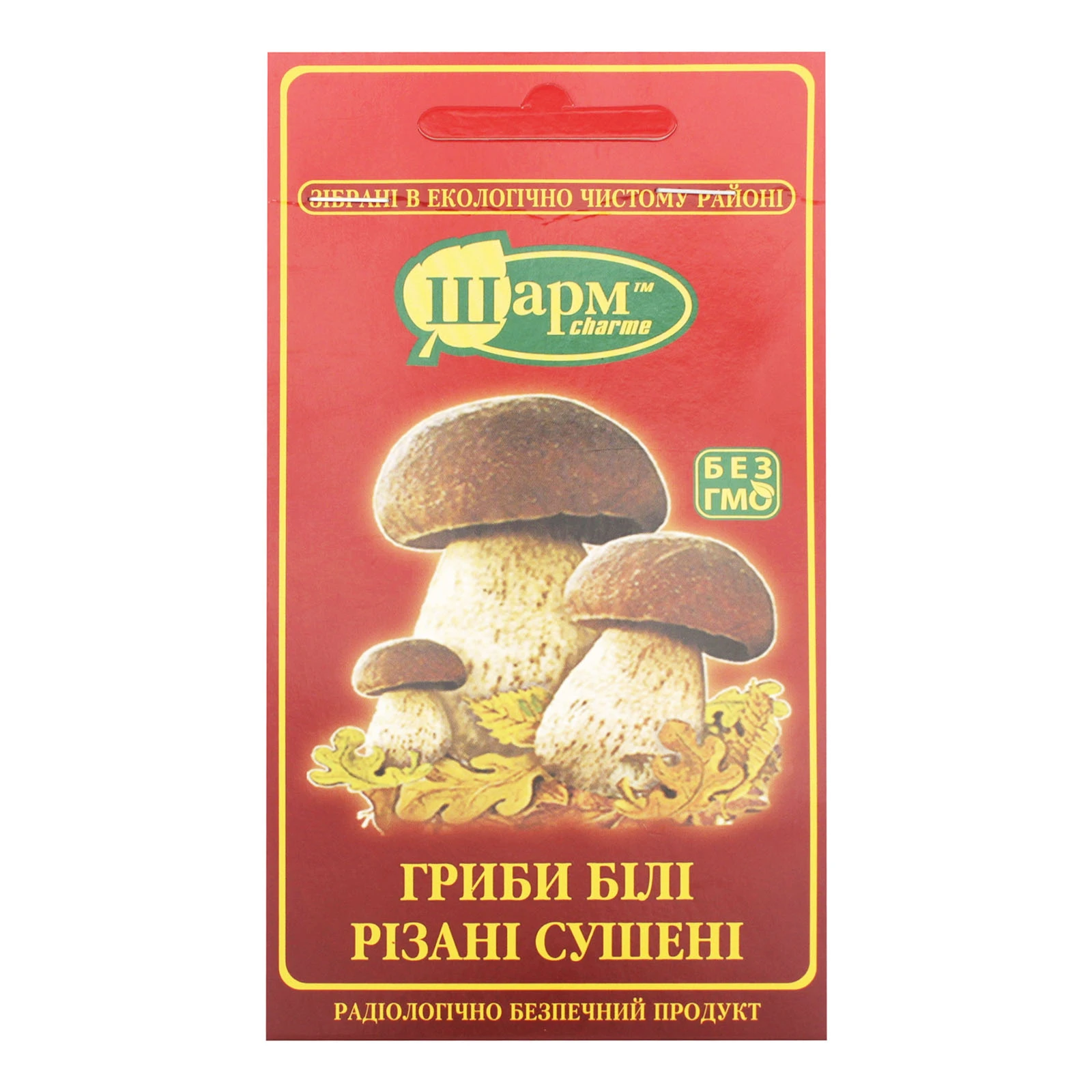 Гриби Шарм 15г білі сушені різані Фото №:1