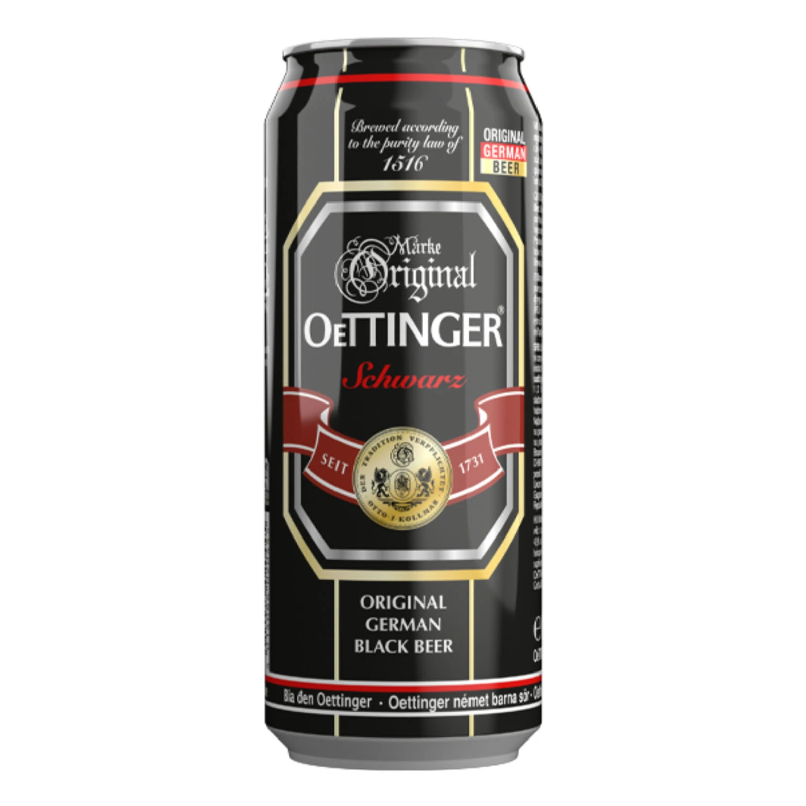 Пиво Oettinger 0,5л 4,9% Schwarz з/б Фото навігації №:1