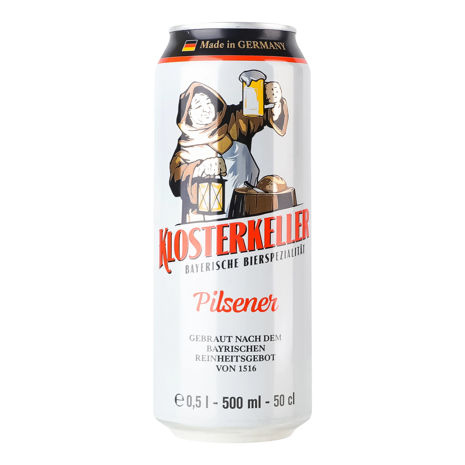 Пиво Klosterkeller Pilsener світле фільтроване 4.9% 0.5л Фото №:1