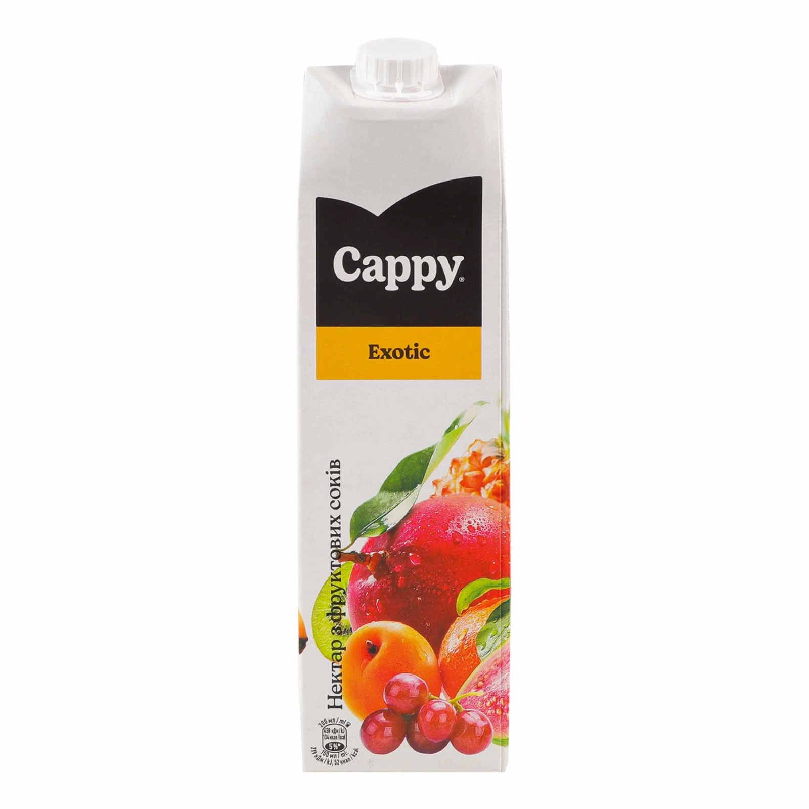 Нектар Cappy Exotic пастеризований з фруктових соків та пюре 1л Фото навігації №:1