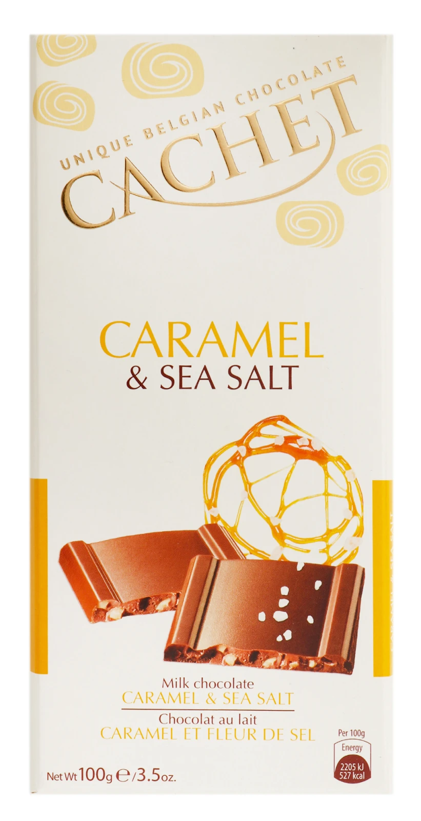 Шоколад Cachet 100г молочний Caramel &Sea Salt Новинка Фото №:1