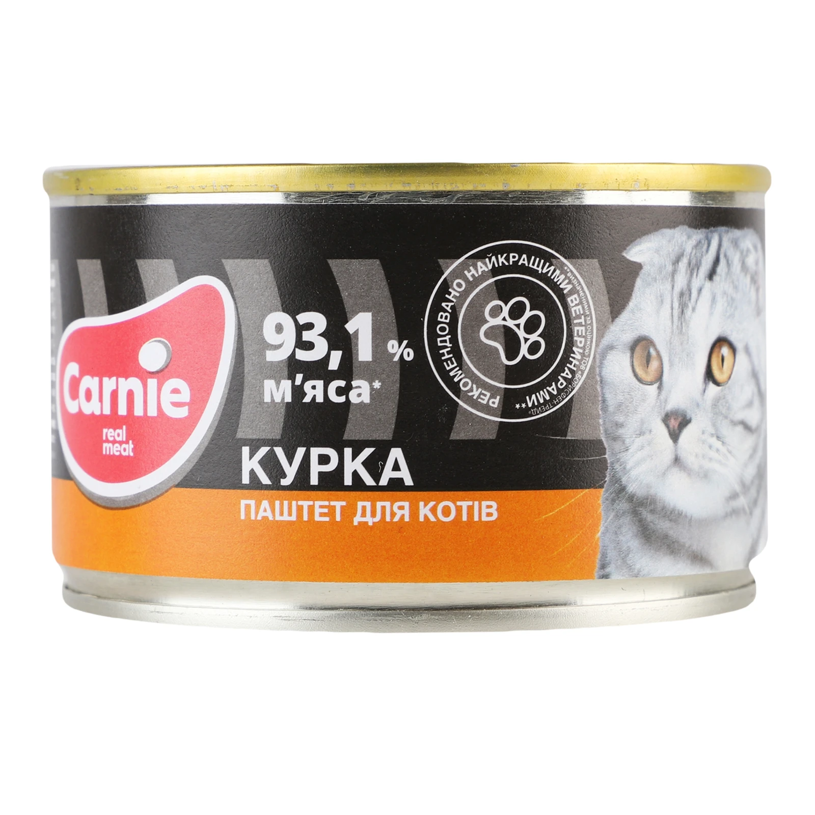 Паштет Carnie Курка м'ясний для дорослих котів 100г Фото №:1