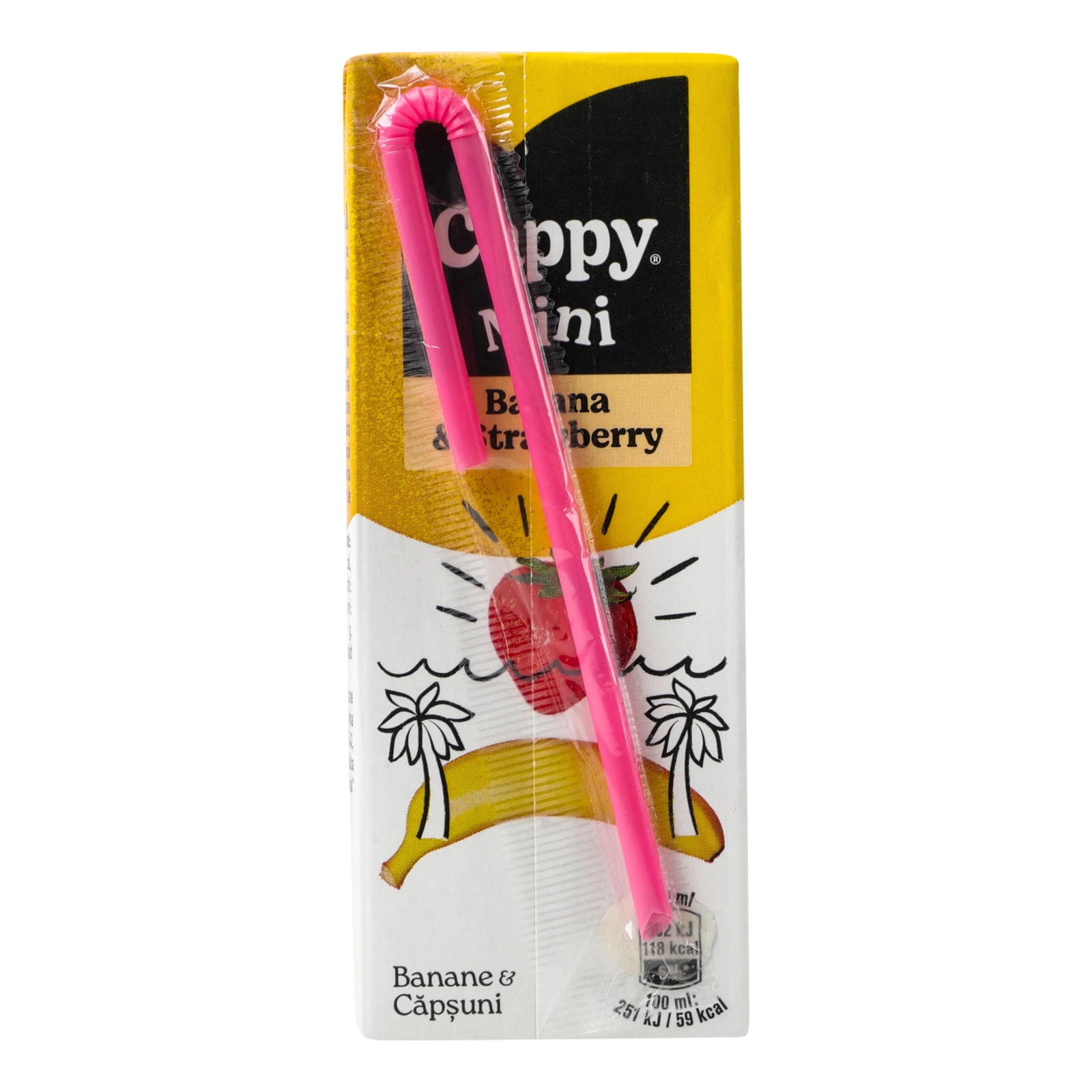 Нектар Cappy Mini стерилізований Банан-полуниця 200мл Фото №:2