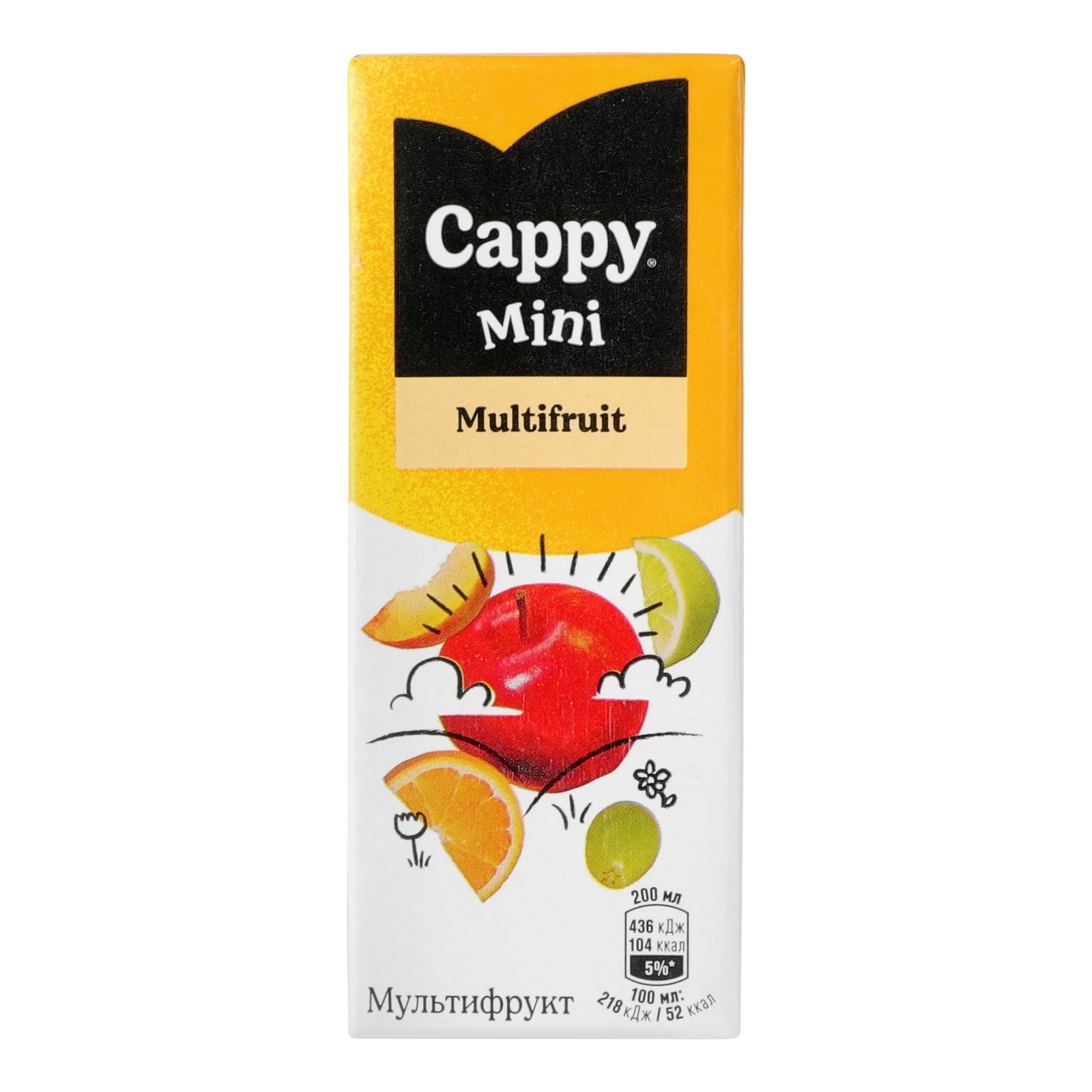 Нектар Cappy Mini пастеризований Мультифрукт 200мл Фото №:1