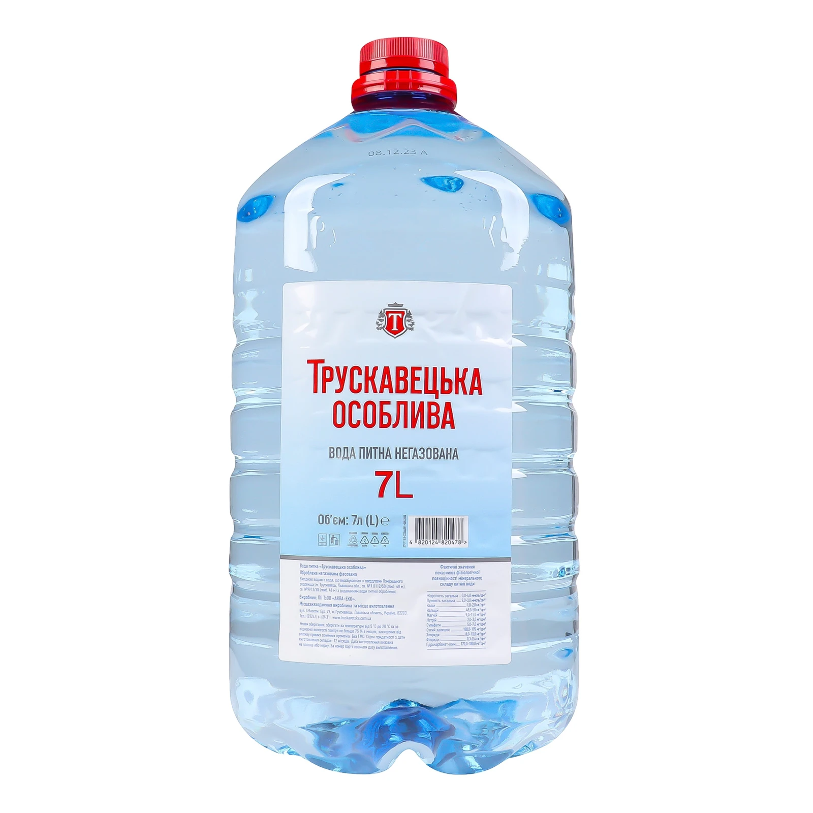 Вода Трускавецька 7,0л особлива питна н/газ Фото №:1