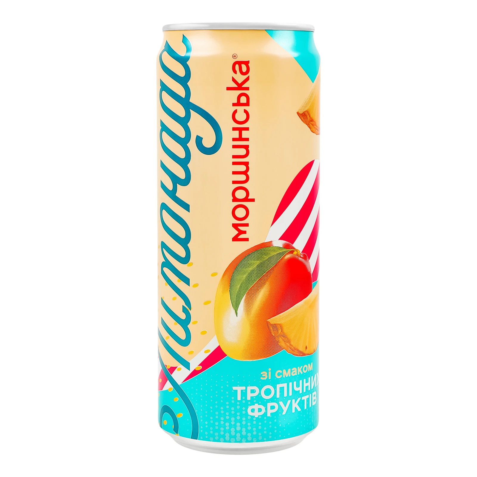 Напій Моршинська Лимонада соковмісний середньогазований зі смаком тропічних фруктів 330мл Фото №:1