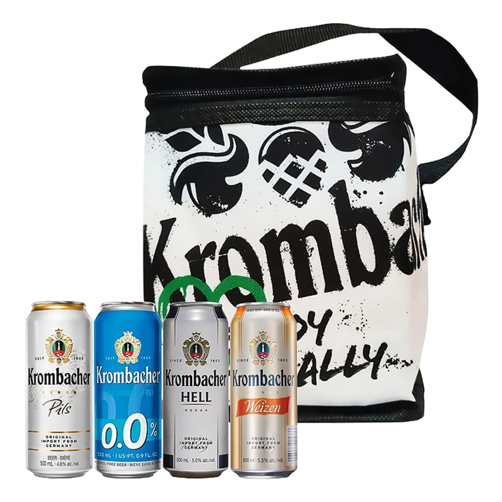 Набір пива Krombacher 0,5л4шт 4,8-5,3% асорті + термосумка Фото №:1