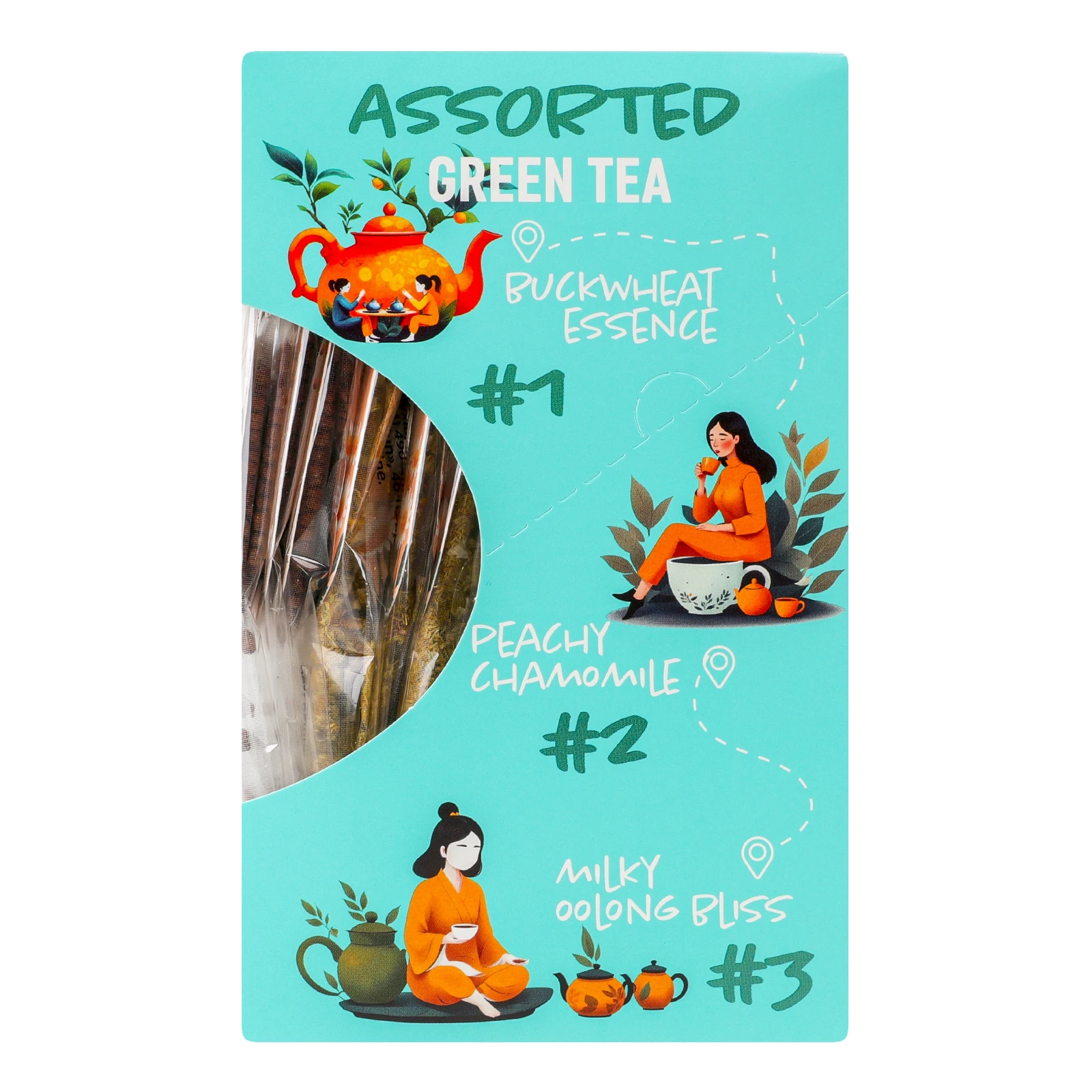 Чай Tea Moments Асорті зелений 15*2.24г Фото №:2