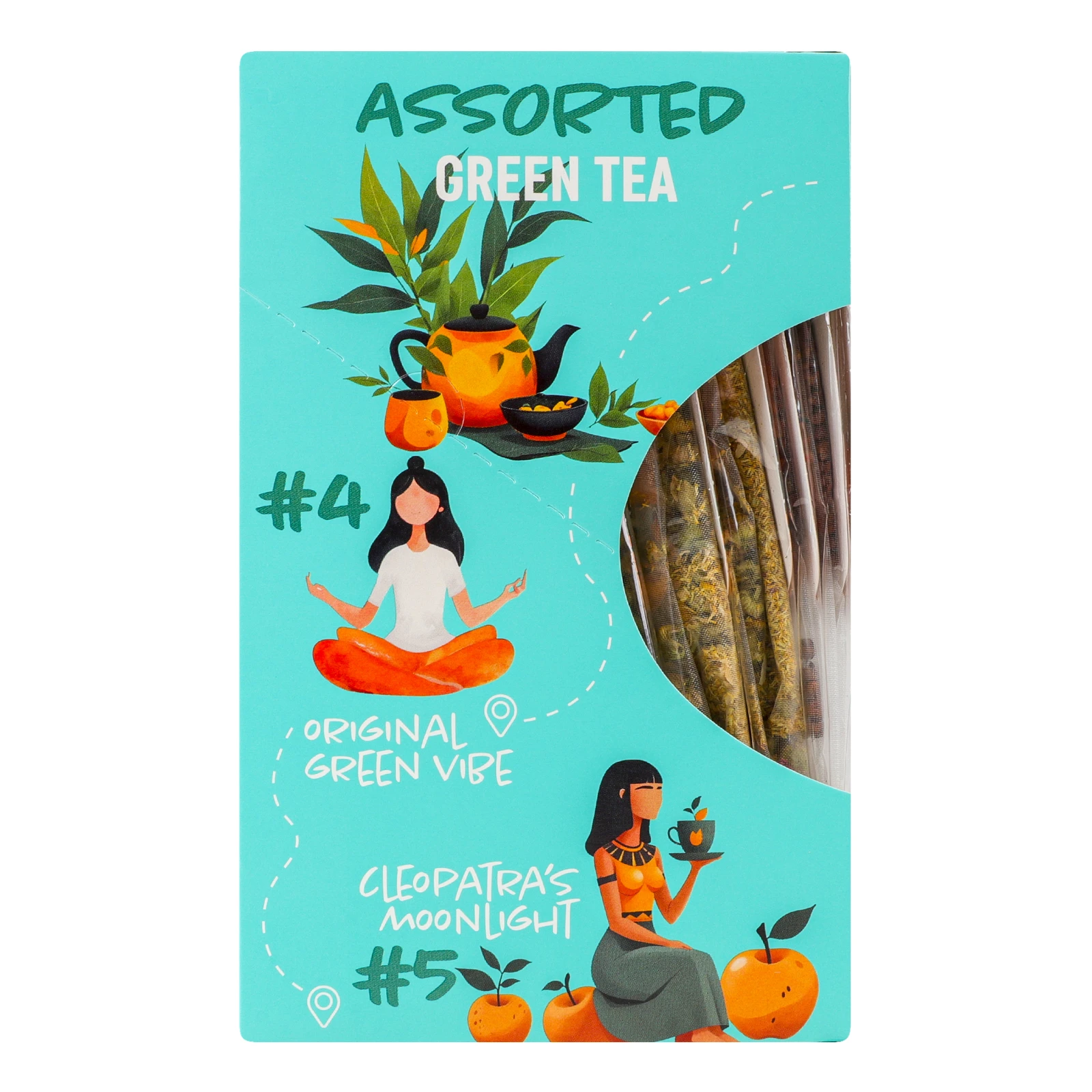 Набір чаю Tea Moments 2,24г*15пак зелений асорті Фото навігації №:1