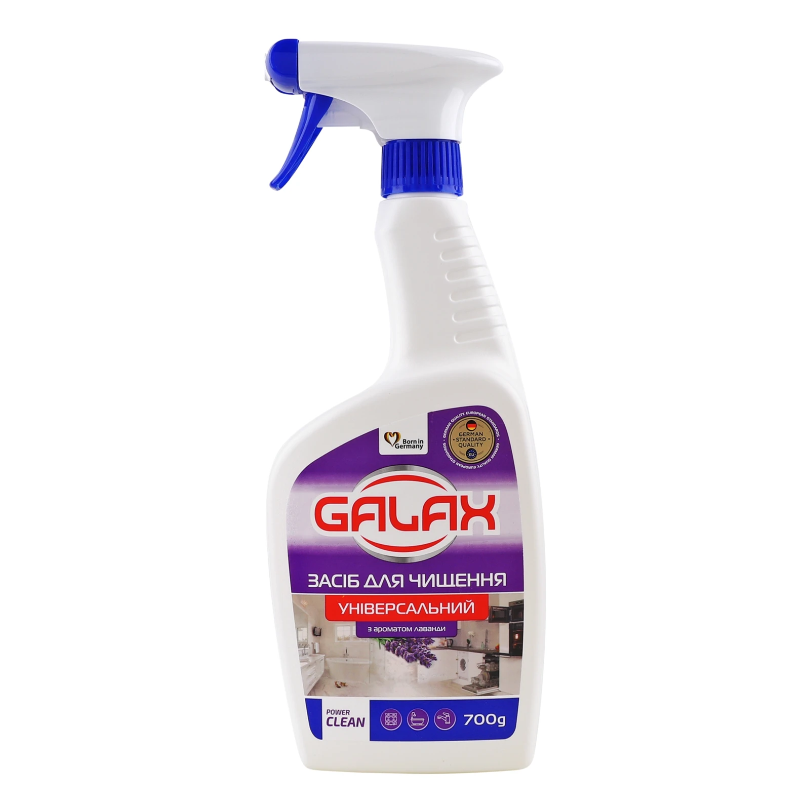 Засіб для чищення Galax Power сlean універсальний з ароматом лаванди 700г