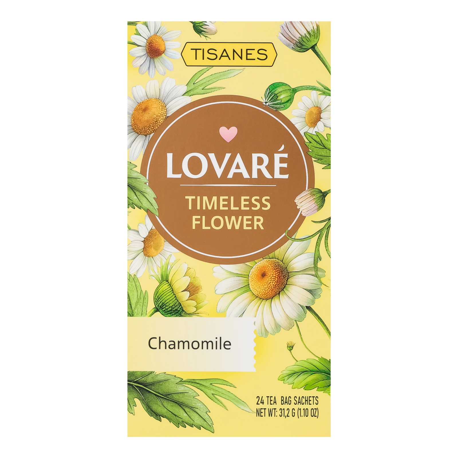 Чай Lovare 1,3г*24пак Timeless flower з квітів ромашки трав`яний Новинка Фото №:1