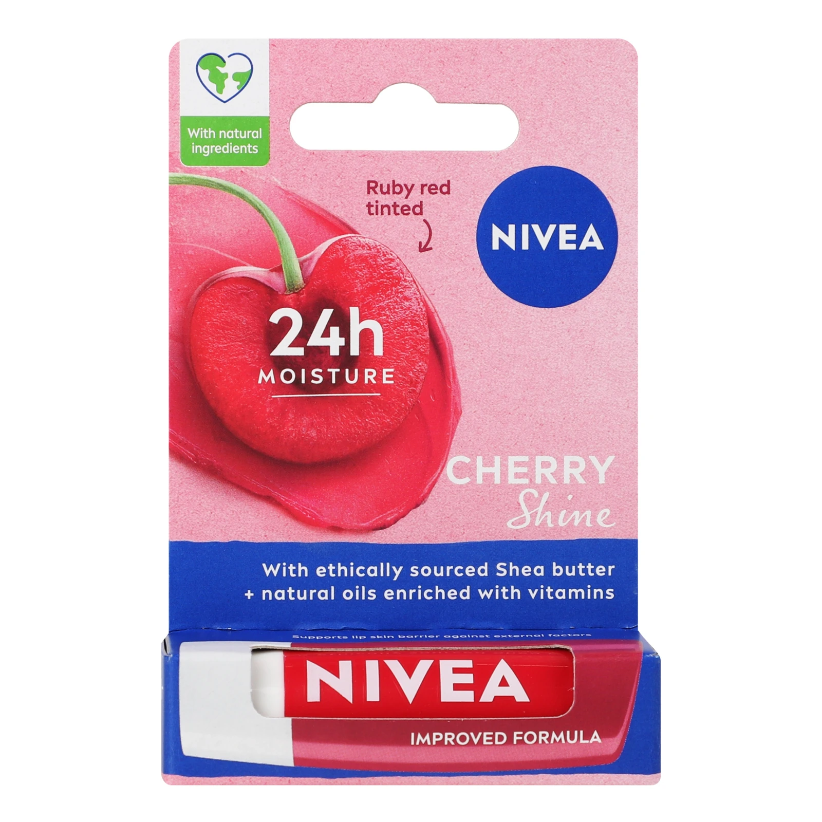 Бальзам-догляд для губ Nivea Вишневе сяйво 4.8г Фото №:1
