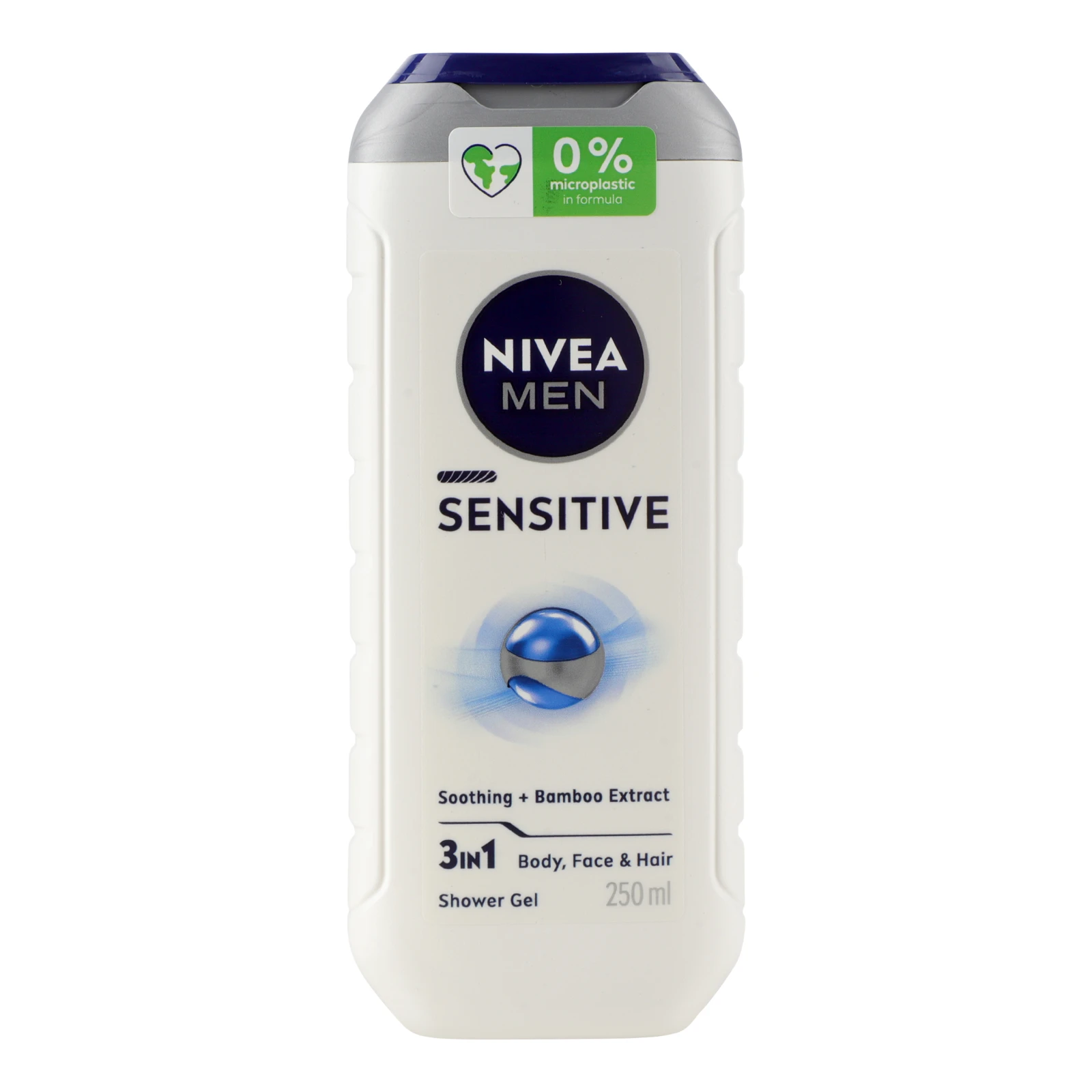 Гель для душу Nivea Men Sensitive 3в1 для тіла, обличчя та волосся 250мл Фото №:1