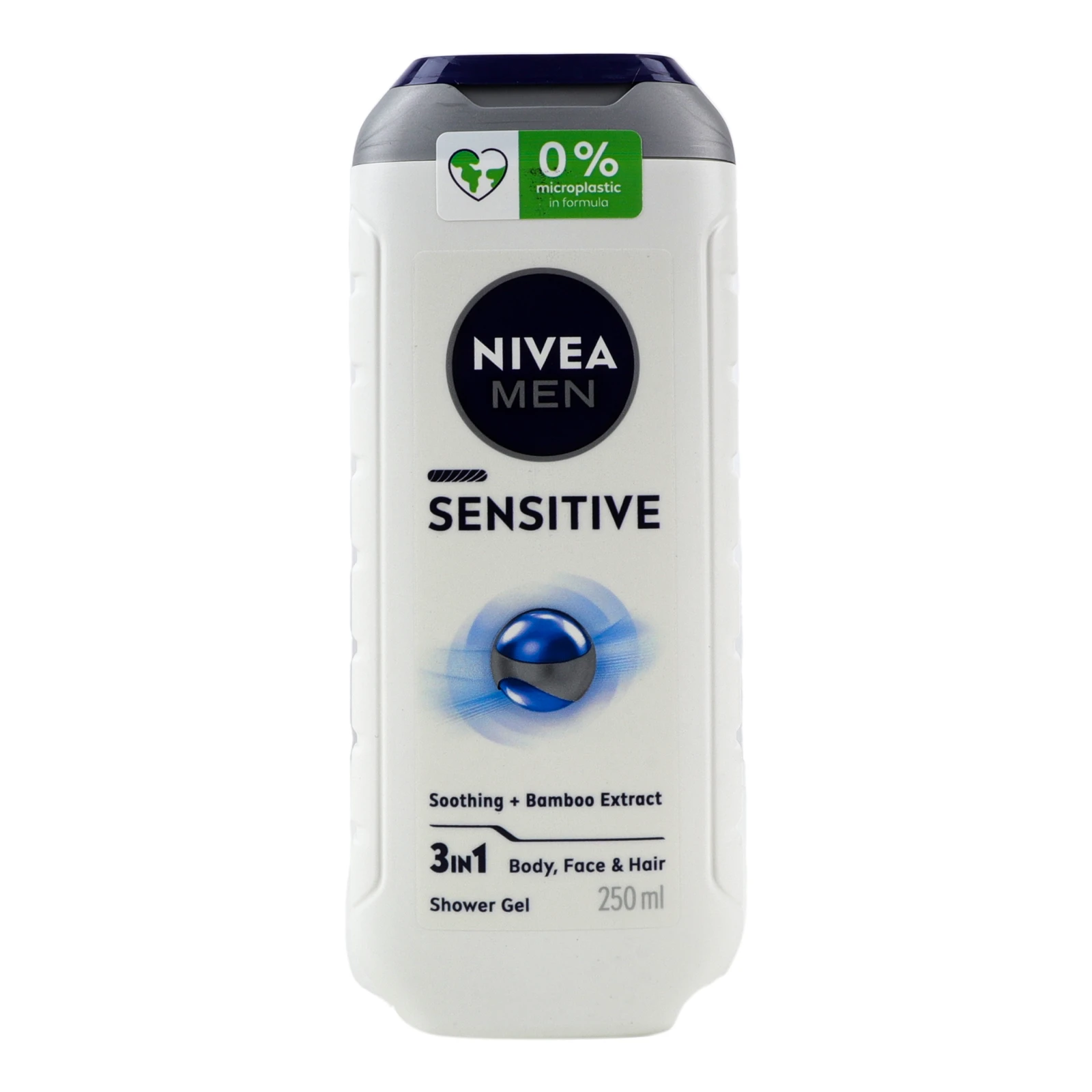 Гель для душу Nivea Men Sensitive 3в1 250мл Фото навігації №:1