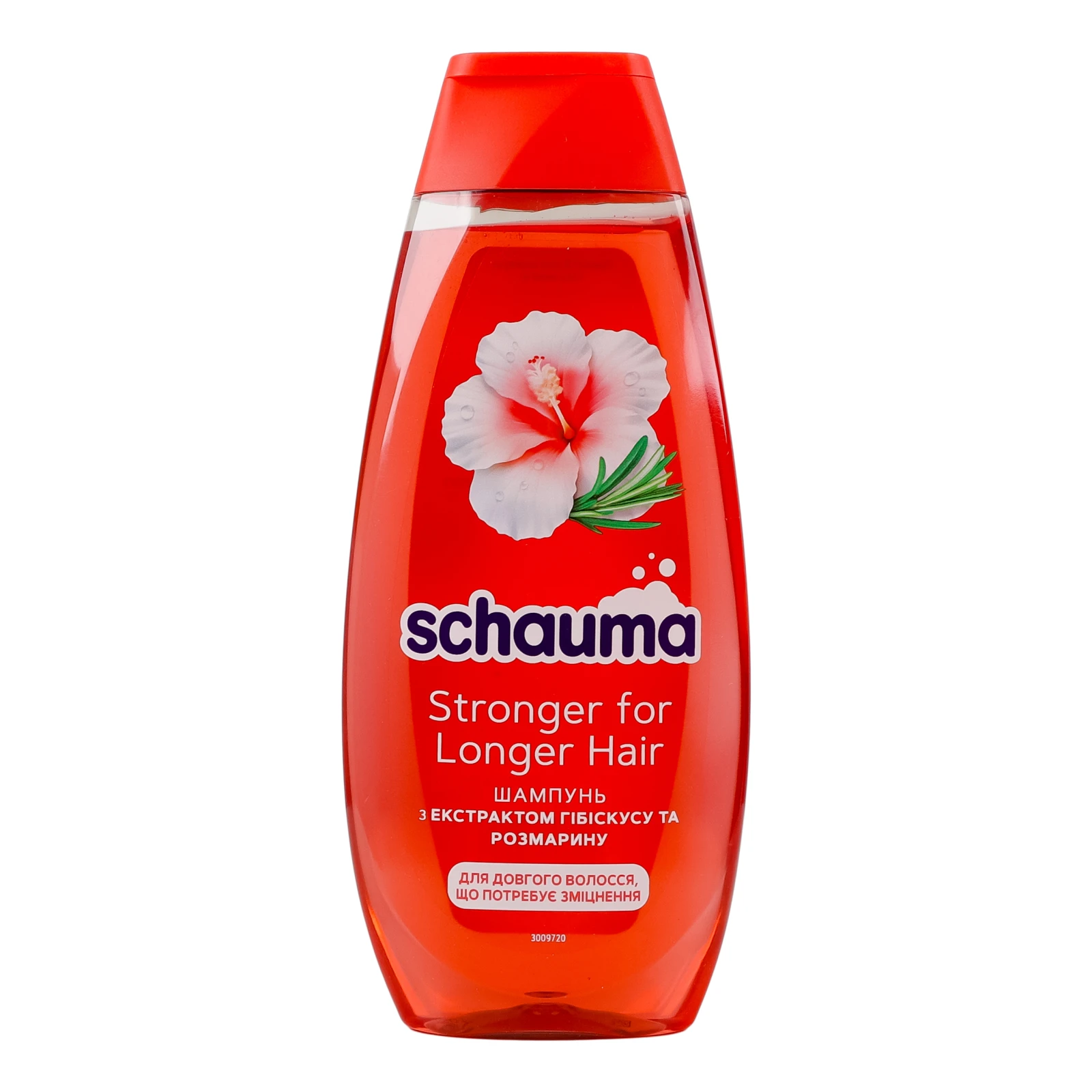 Шампунь Schauma Stronger for longer hair з екстрактом гібіскусу та розмарину 400мл Фото навігації №:1
