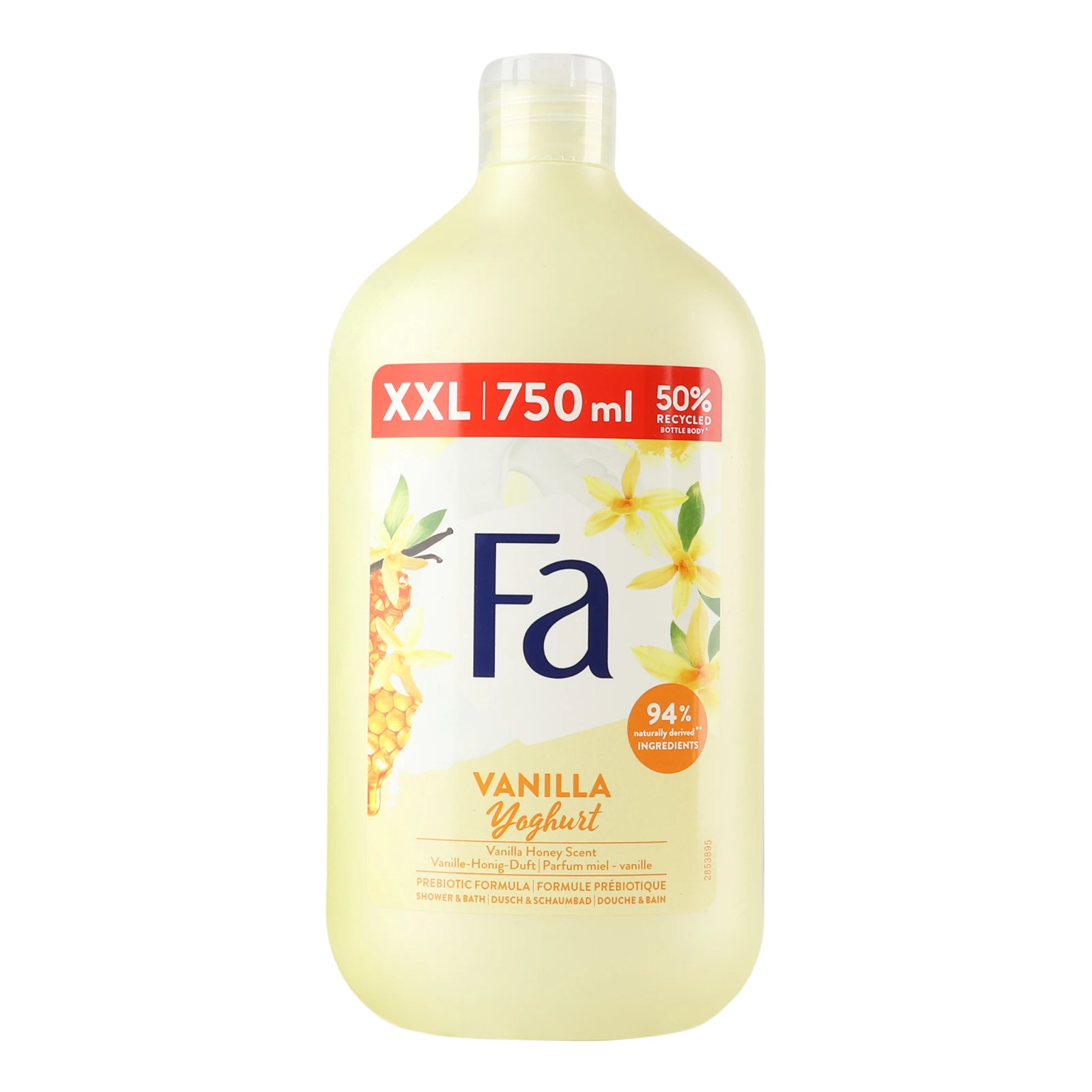 Крем-гель для душу та ванни Fa Yoghurt Vanilla 750мл Фото №:1