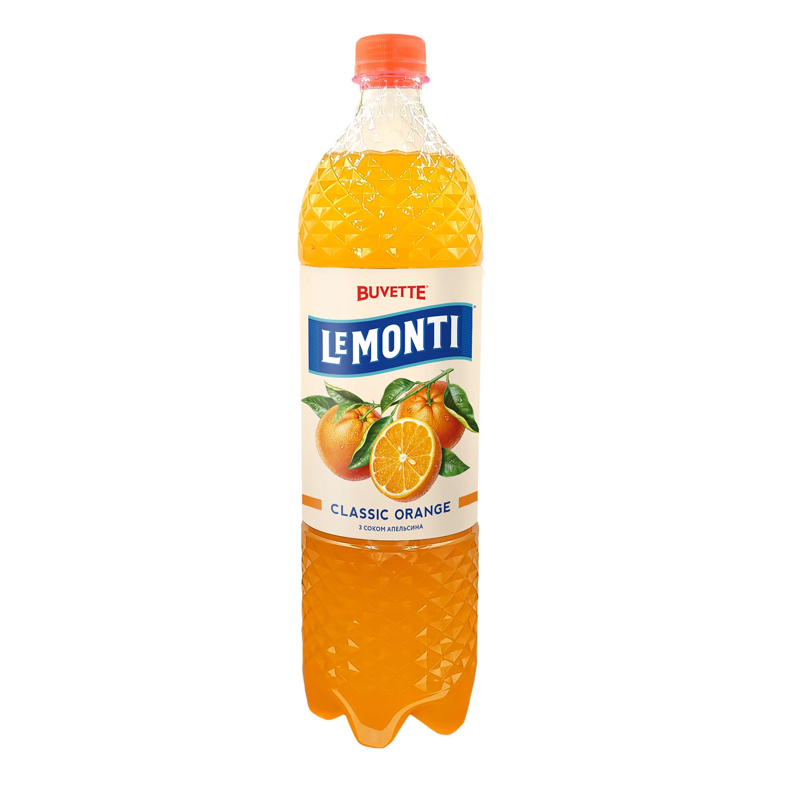 Напій Buvette Le Monti соковмісний сильногазований з соком апельсина 1.2л Фото навігації №:1