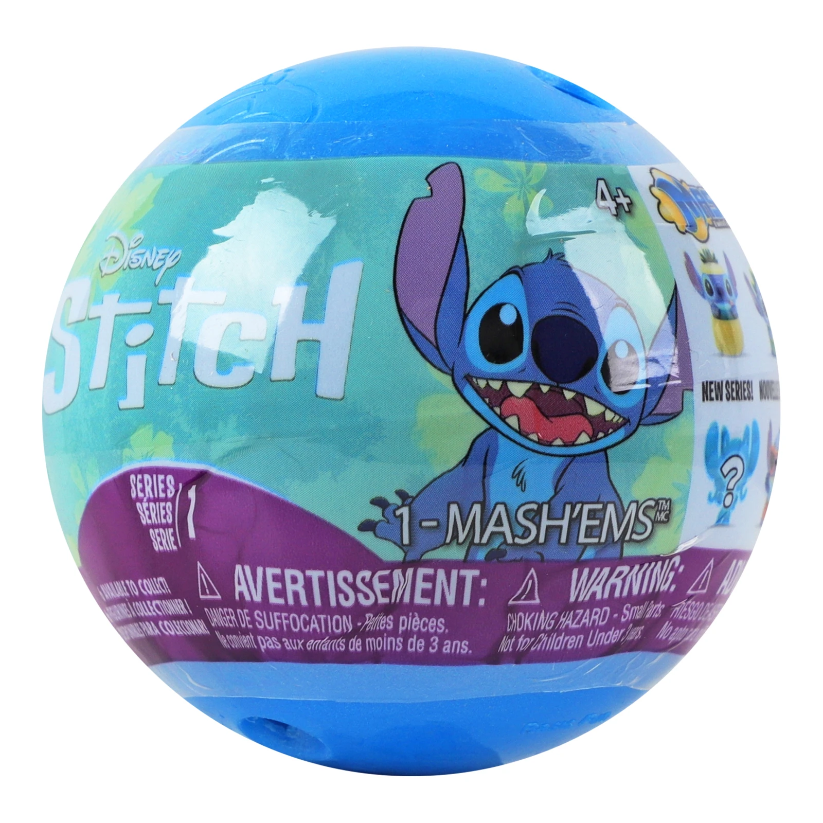 Іграшка-сюрприз Mash'ems S1 Stitch №52130 у кулі для дітей від 4-х років в асортименті 1шт Фото навігації №:1