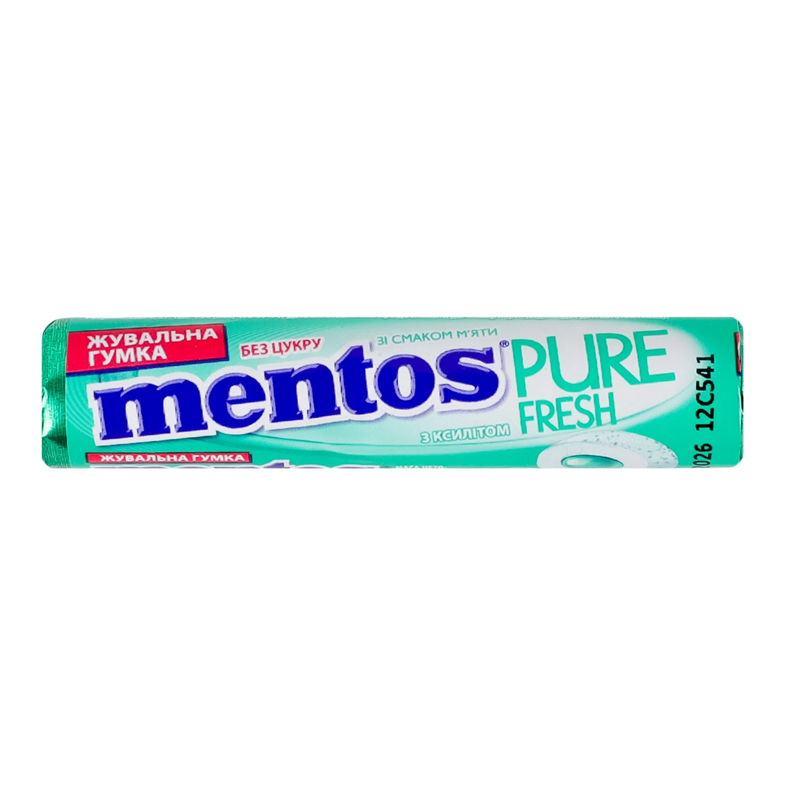 Гумка жувальна Mentos Pure fresh без цукру зі смаком м'яти 15.75г Фото №:1