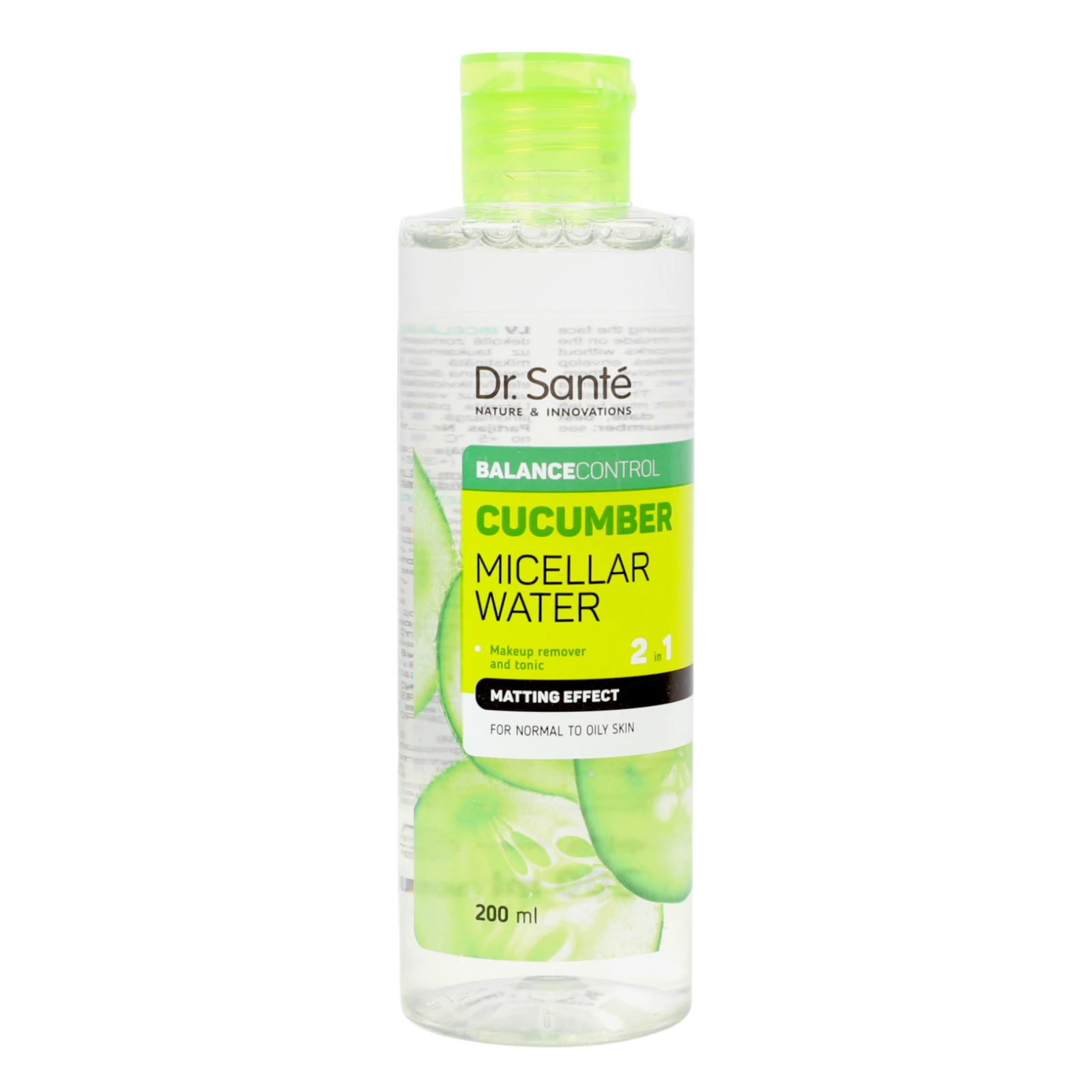 Вода міцелярна Dr.Sante Cucumber Balance Control для обличчя 200мл