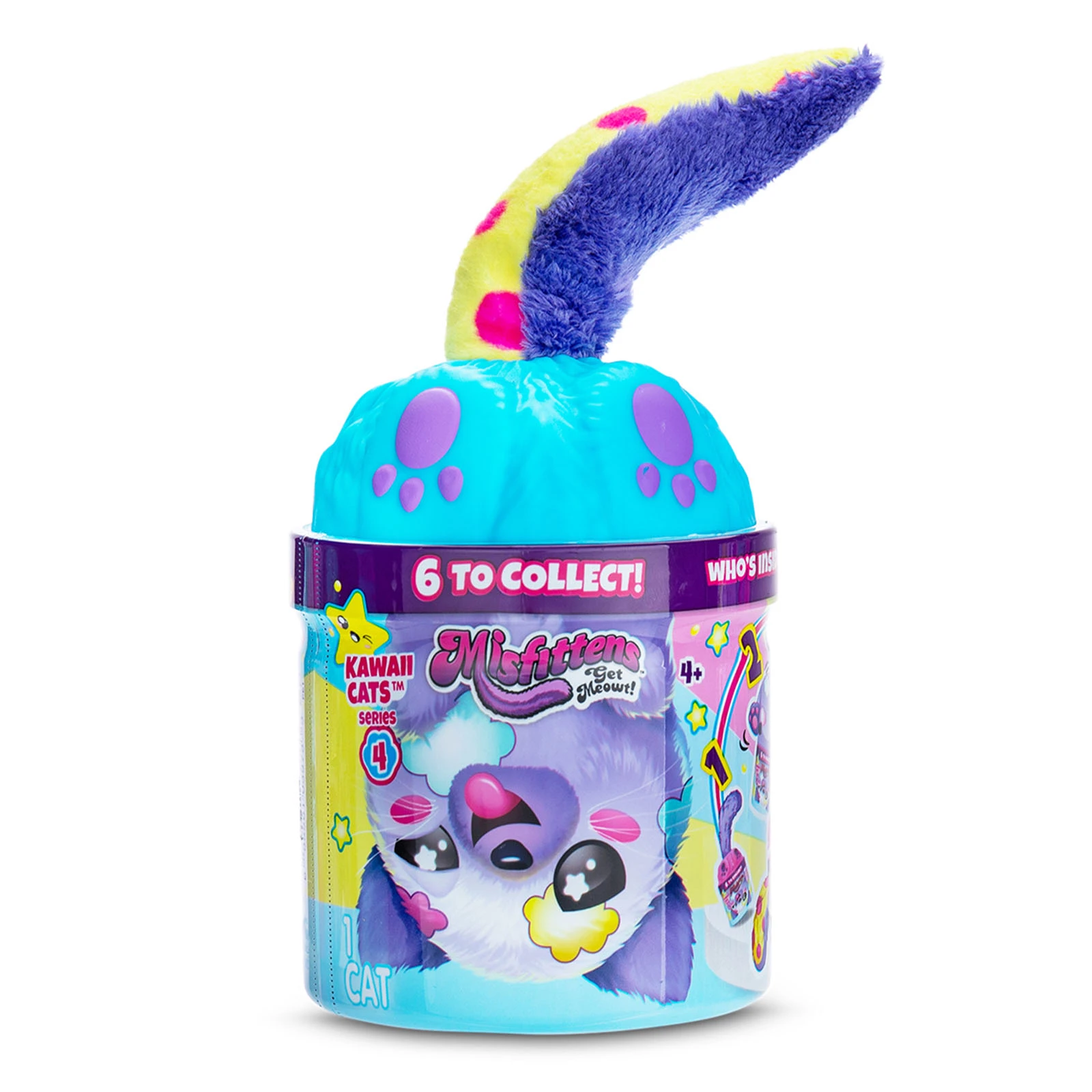 Іграшка м`яка Misfittens W4 Котик у банці міні в асорт. Фото №:1