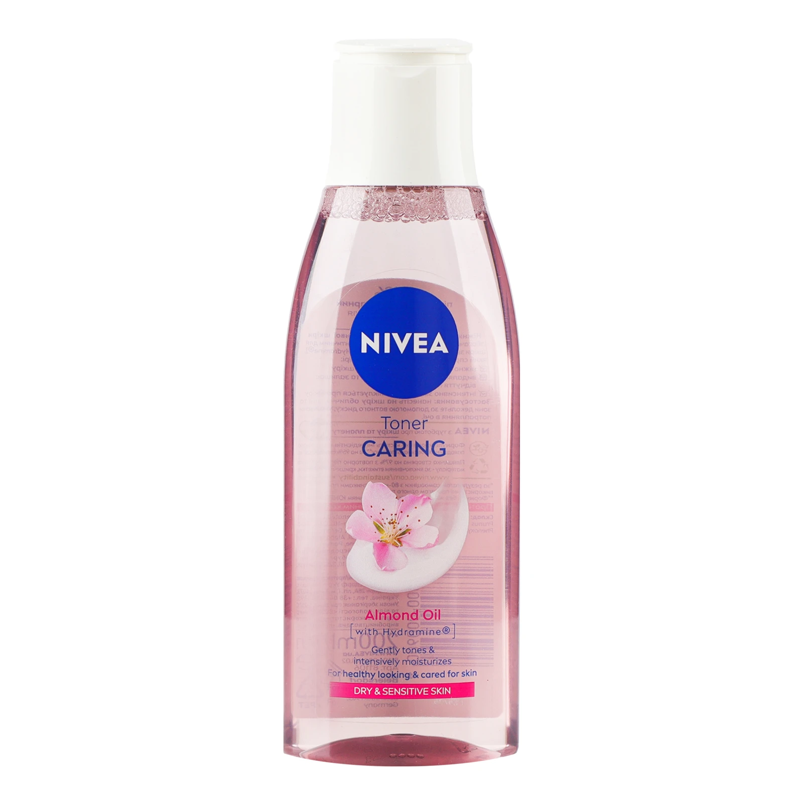 Тонік для обличчя Nivea Caring ніжний для сухої та чутливої шкіри 200мл