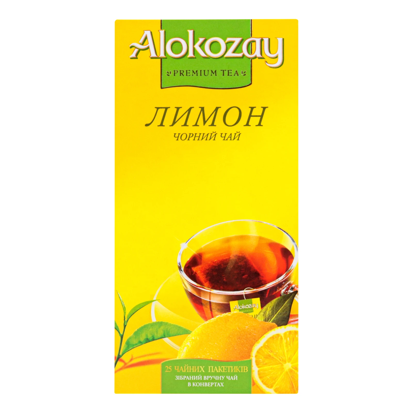 Чай Alokozay 2г*25пак чорний лимон Новинка Фото №:1