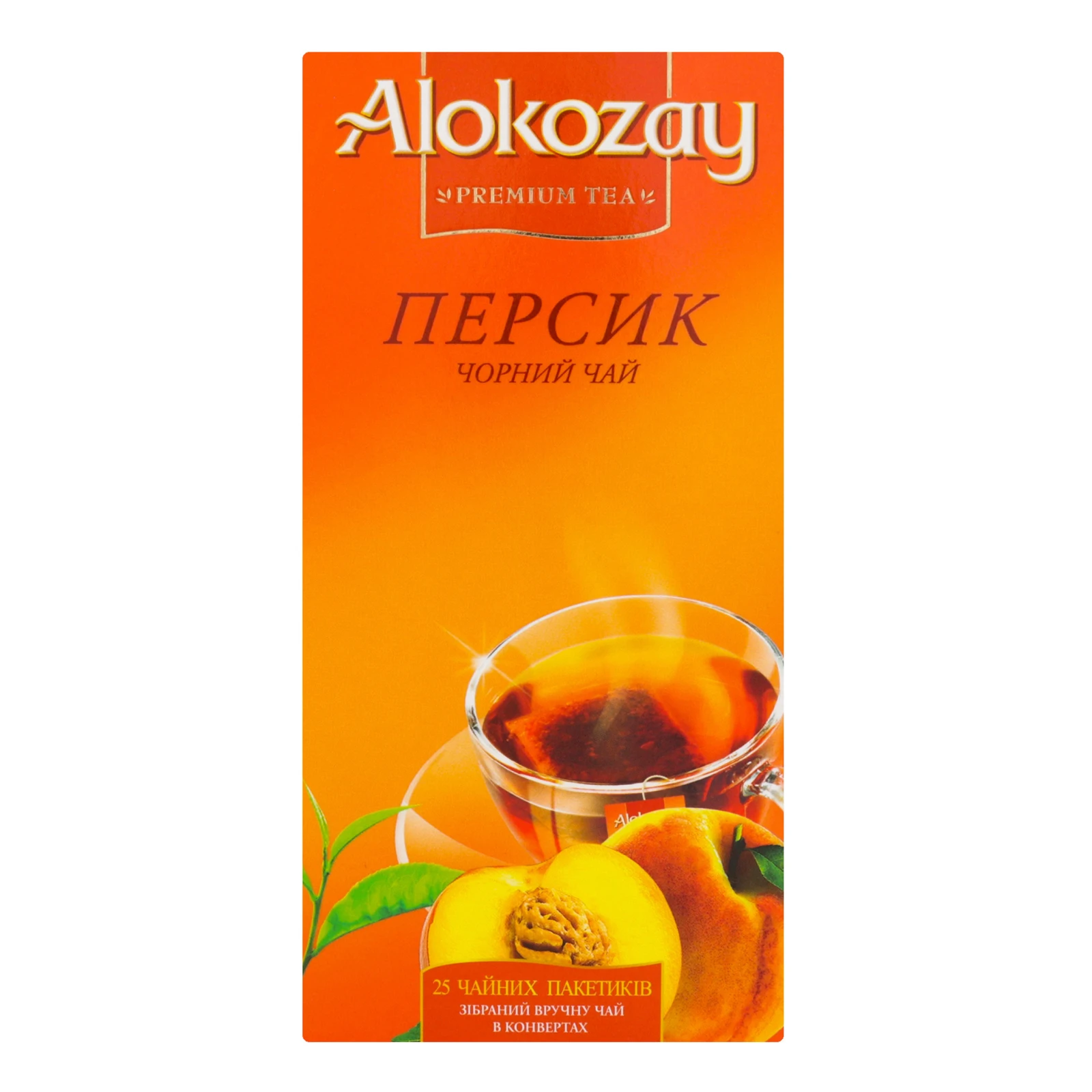 Чай Alokozay 2г*25пак чорний персик Новинка Фото №:1