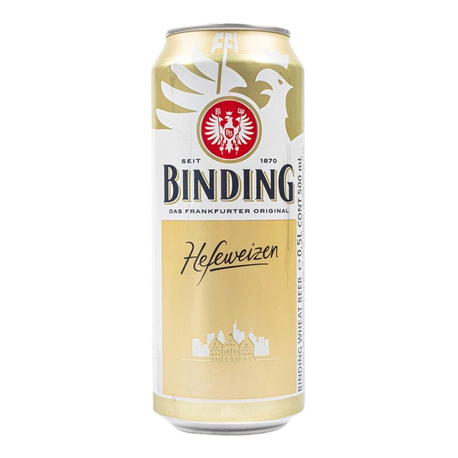 & Пиво Binding 0,5л 4,8% Hefeweizen пшеничне з/б Новинка Фото №:1