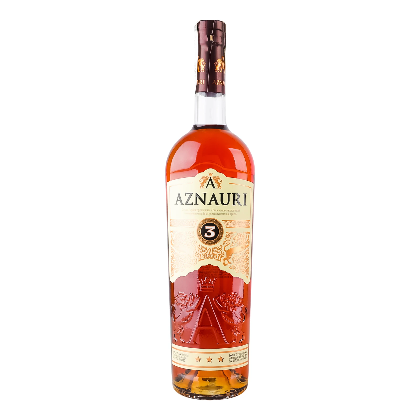Коньяк Aznauri 0,7л 40% 3 зірки Фото навігації №:1