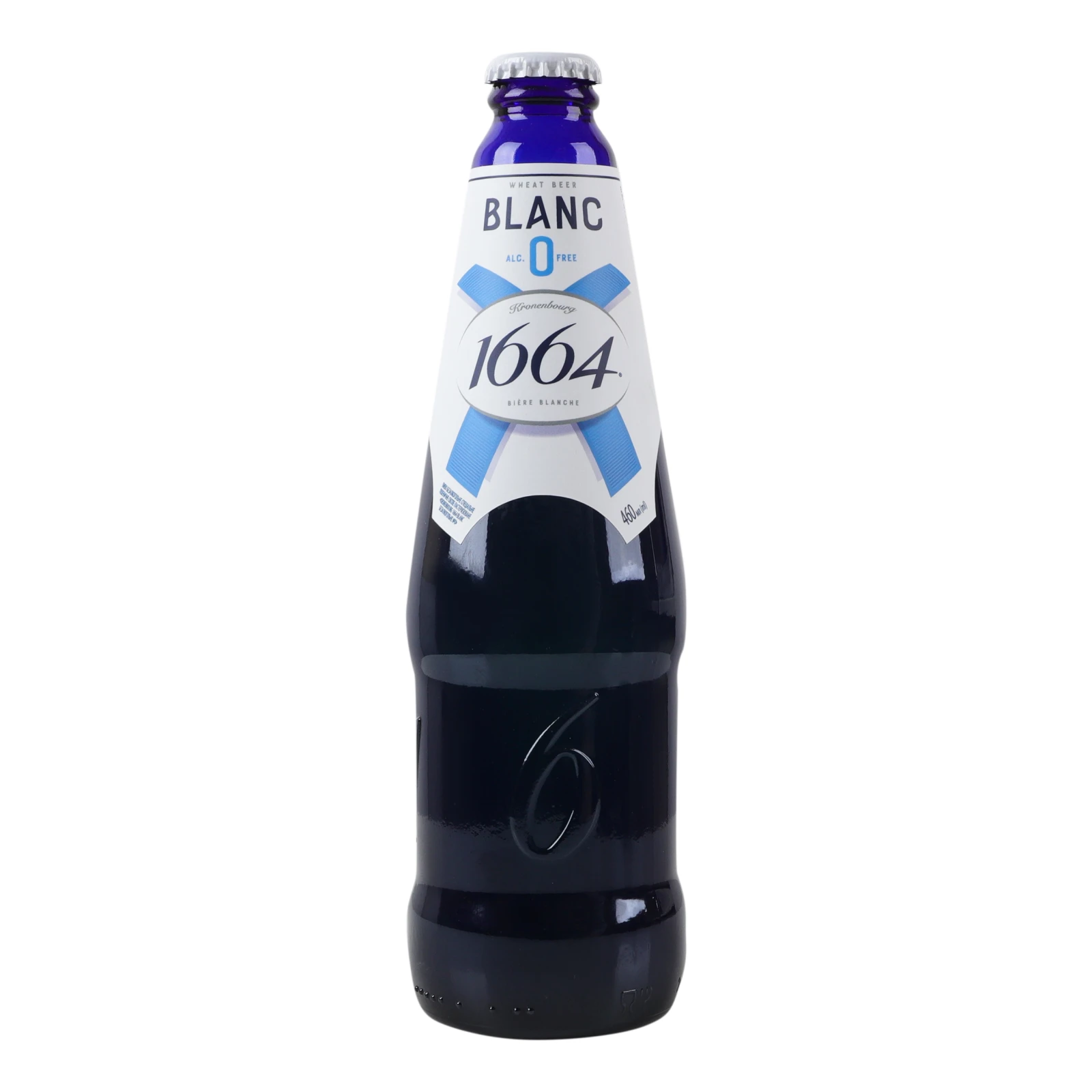 Пиво спеціальне Kronenbourg 1664 Blanc безалкогольне світле пшеничне пастеризоване 460мл Фото №:1