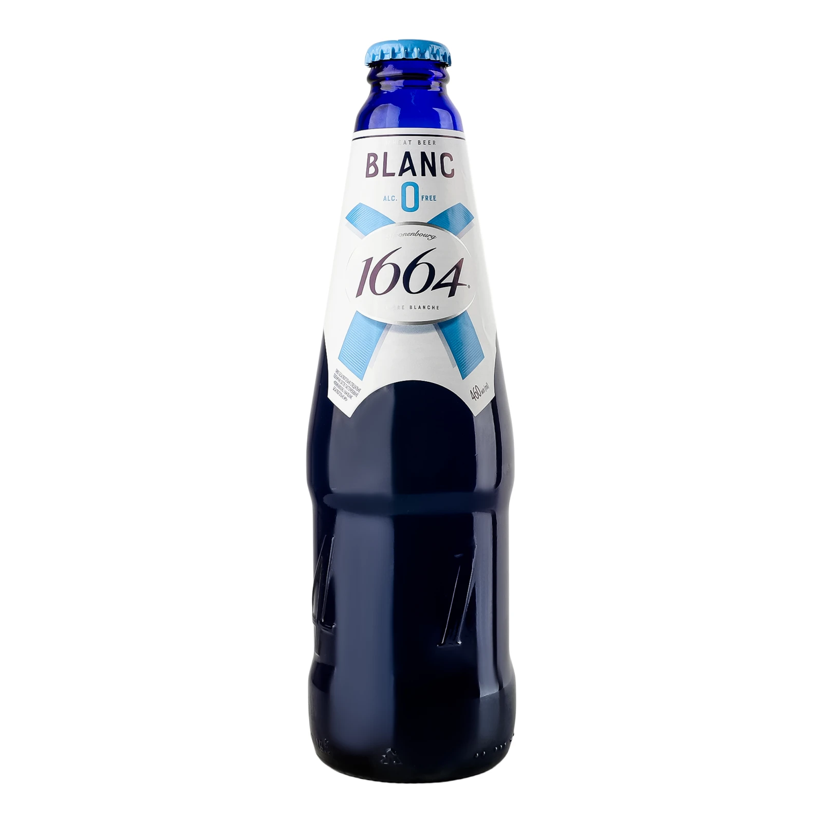 Пиво Kronenbourg 1664 Blanc спеціальне безалкогольне пшеничне світле пастеризоване 0% 0.46л