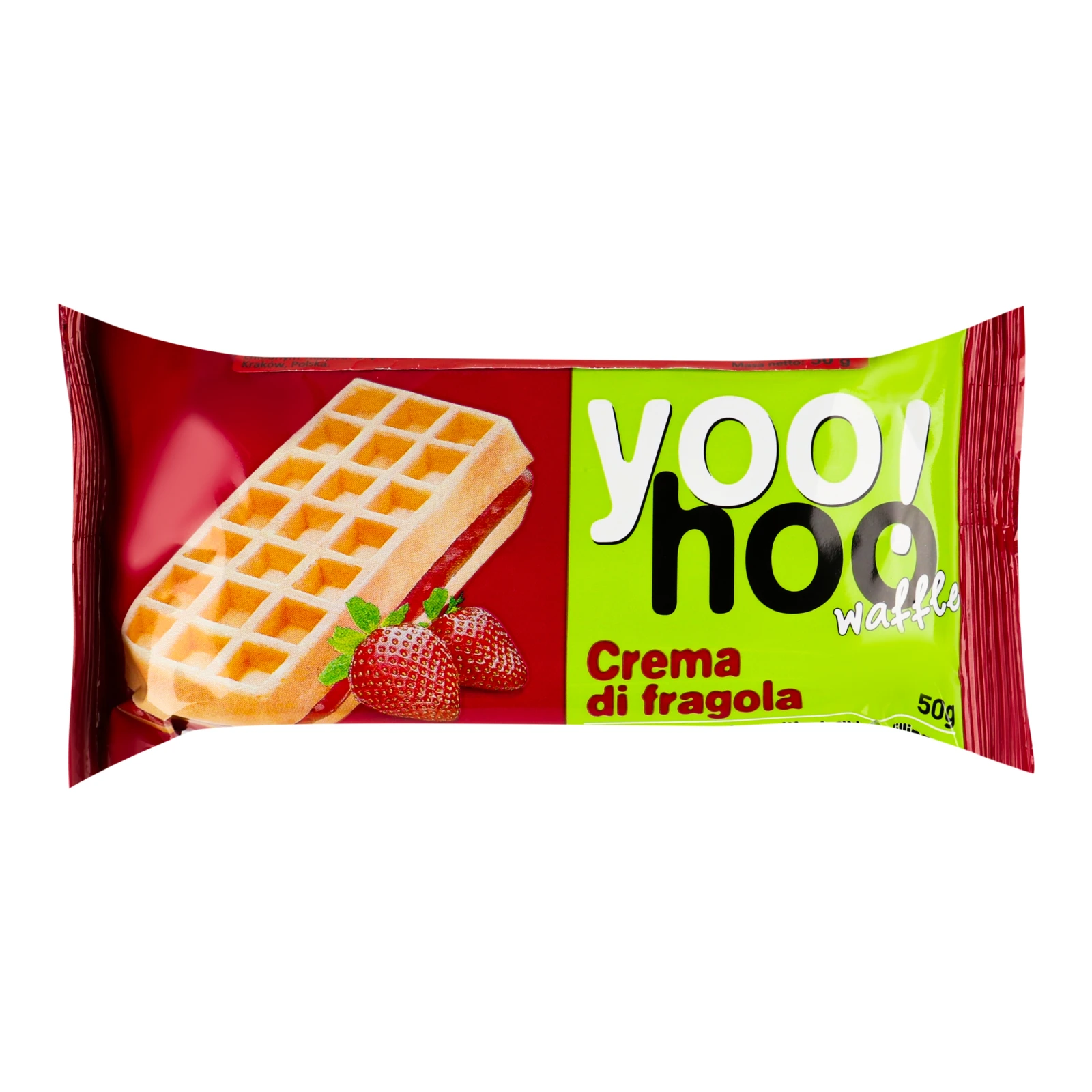 Бісквіт Yoo! Hoo з вершковою начинкою полуниця 50г Фото №:1