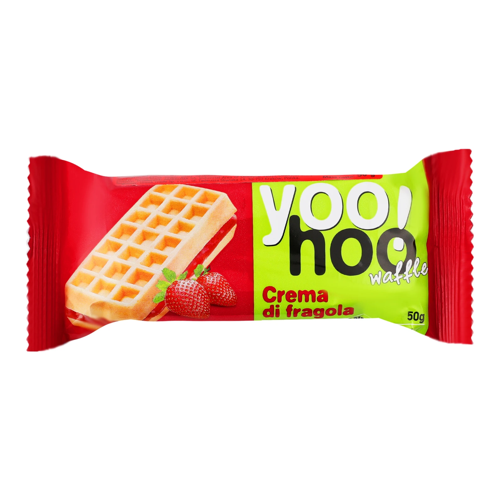 Бісквіт Yoo! Hoo з вершковою начинкою полуниця 50г Фото навігації №:1