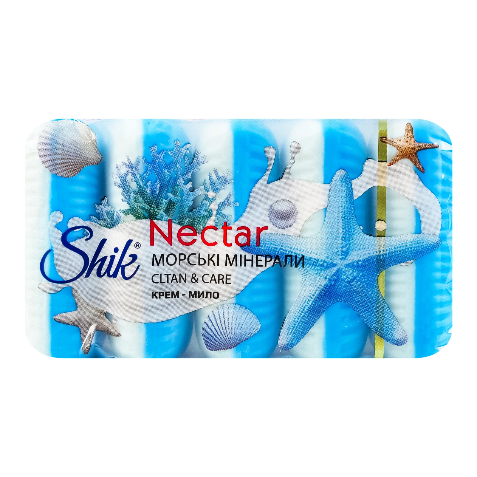 Крем-мило туалетне Shik Nectar тверде Морські мінерали 5х70г