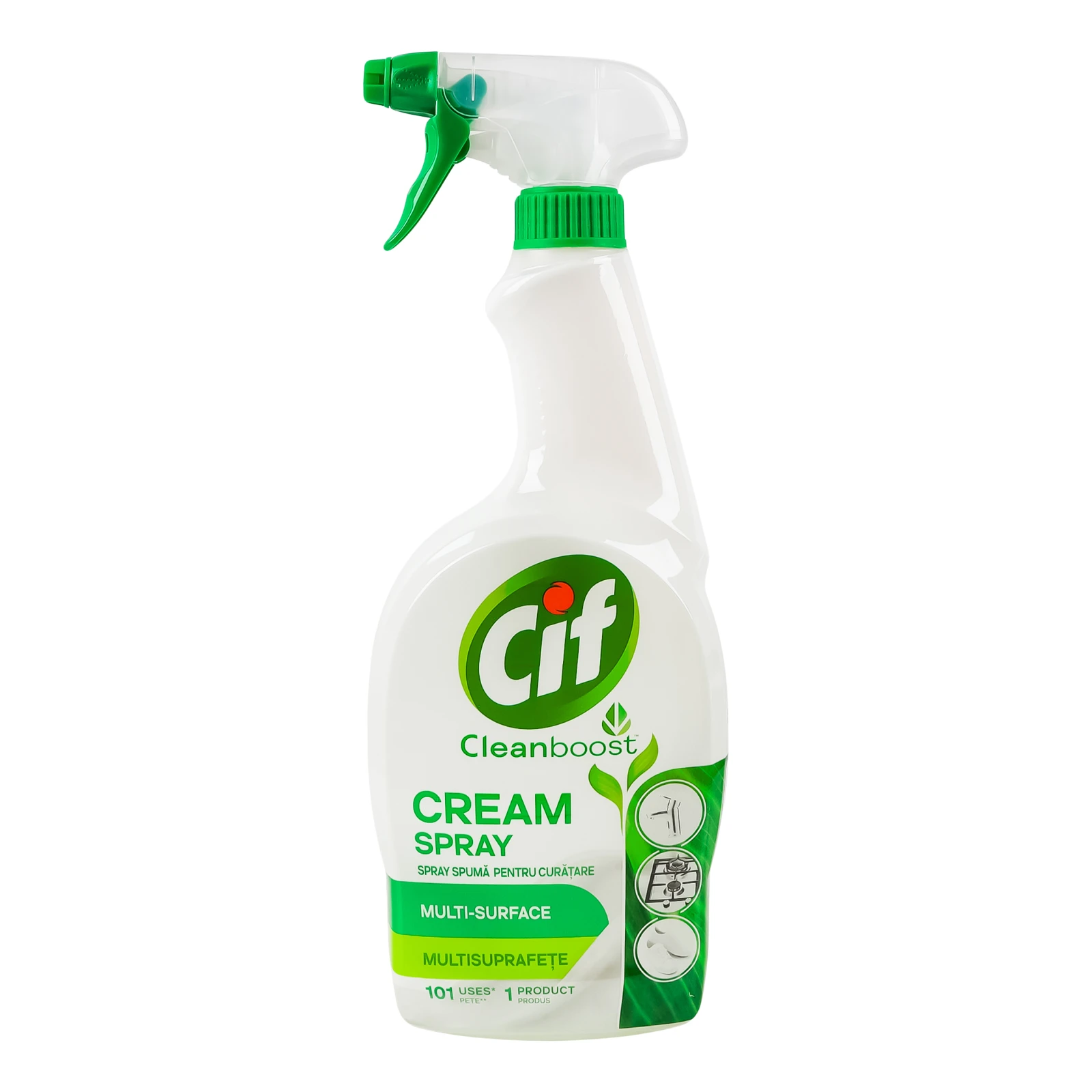 Крем-спрей Cif Cleanboost для чищення різних видів поверхонь 700мл