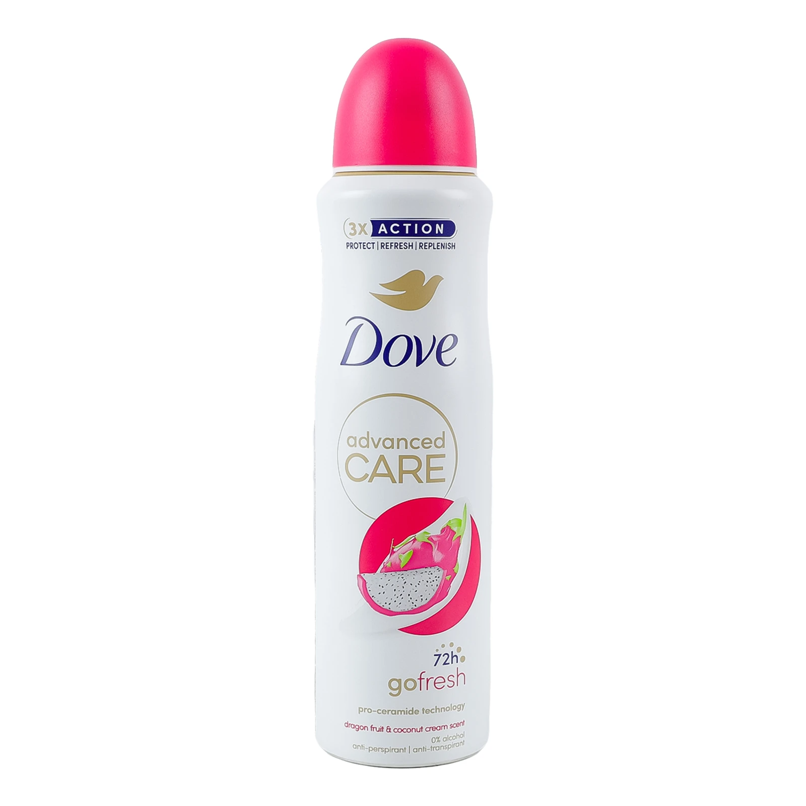 Антиперспірант Dove Advanced care Dragon fruit&Coconut cream scent аерозоль 150мл Фото №:1