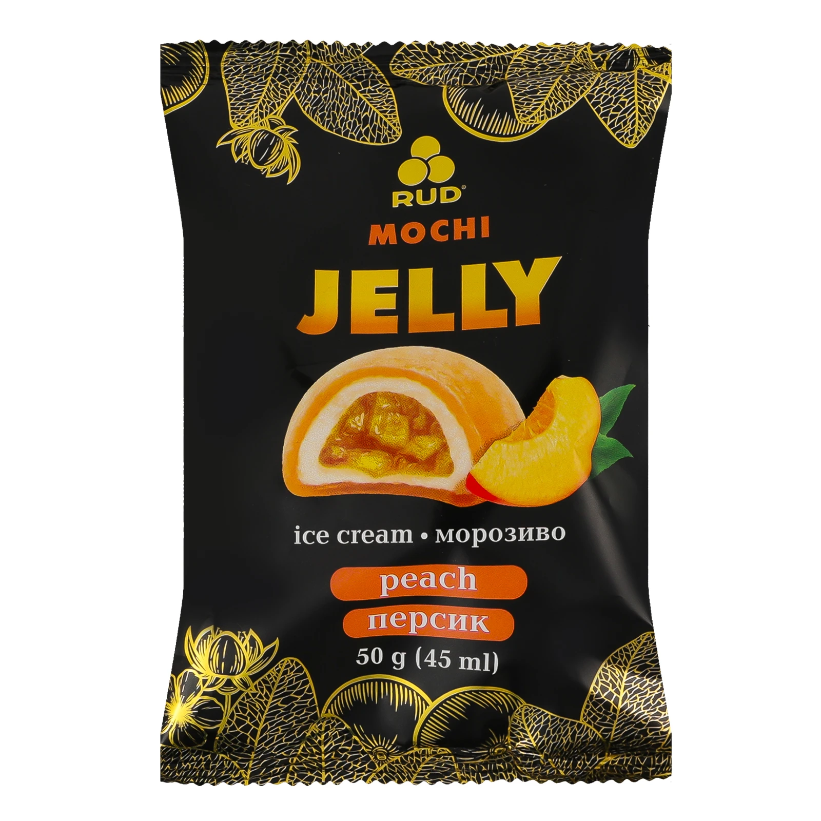 Морозиво Rud Mochi Jelly пломбір персик 50г Фото №:1