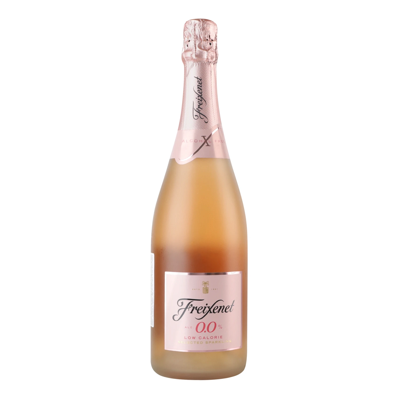 Напій алкогольний Freixenet на основі безалкогольного вина рожевий ігристий 0% 0.75л