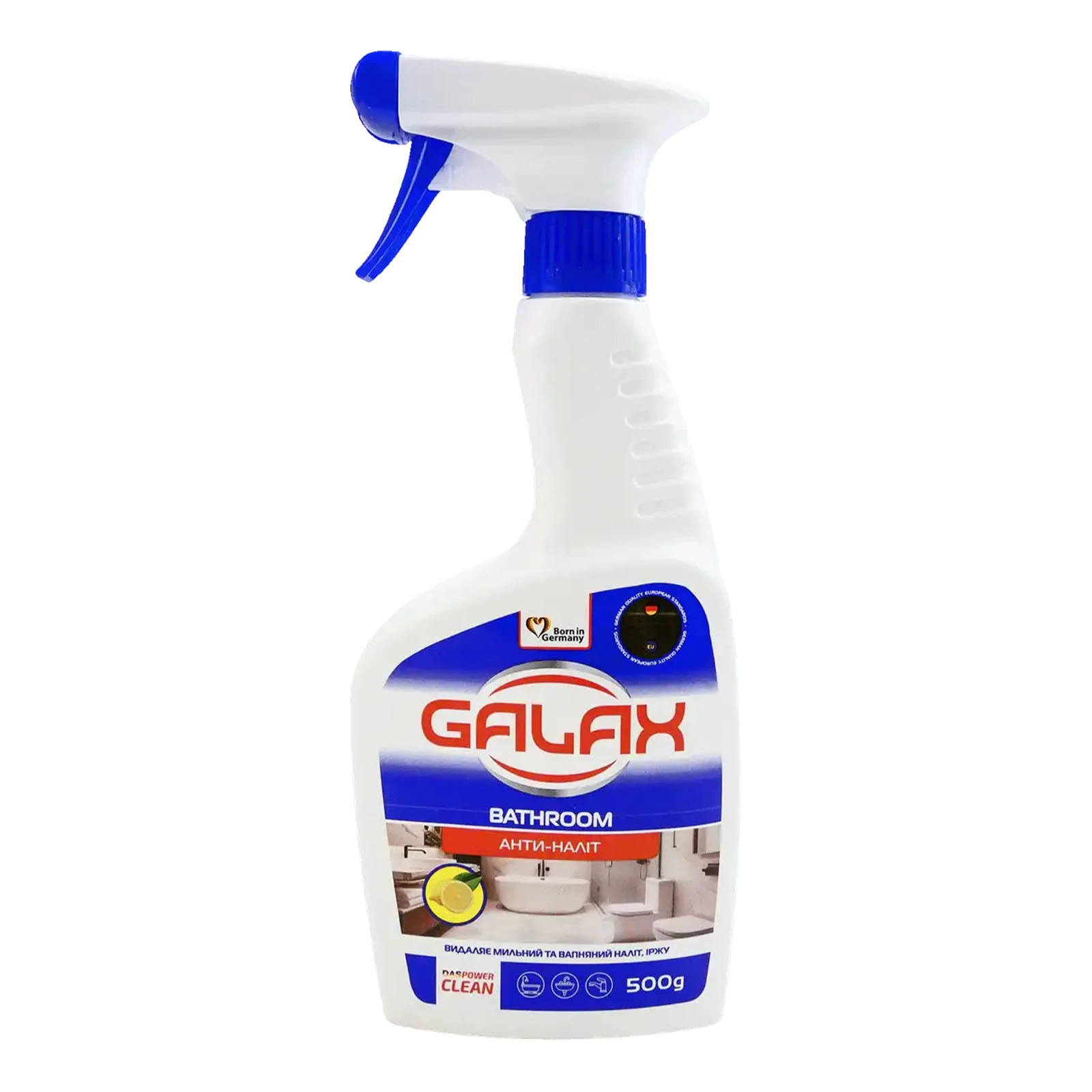 Засіб для миття Galax для ванної кімнати та сантехніки Анти-наліт 500г Фото навігації №:1
