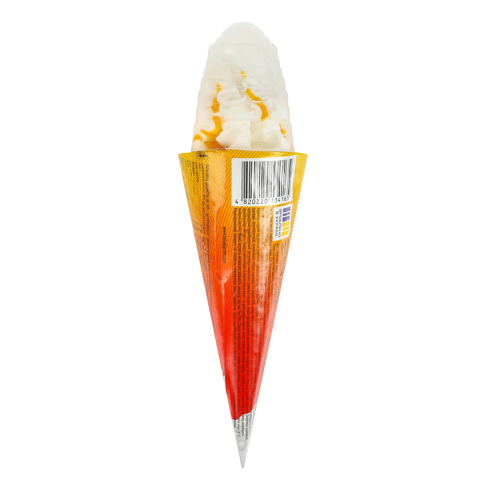 Морозиво Magnat зі смаком йогурту Манго-маракуя у вафельному ріжку 140г Фото №:2