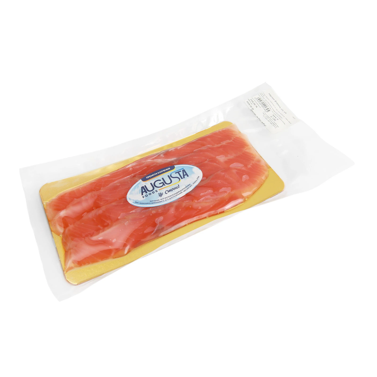 Форель Augusta Foods слабосолена холодне копчення нарізка фото 2