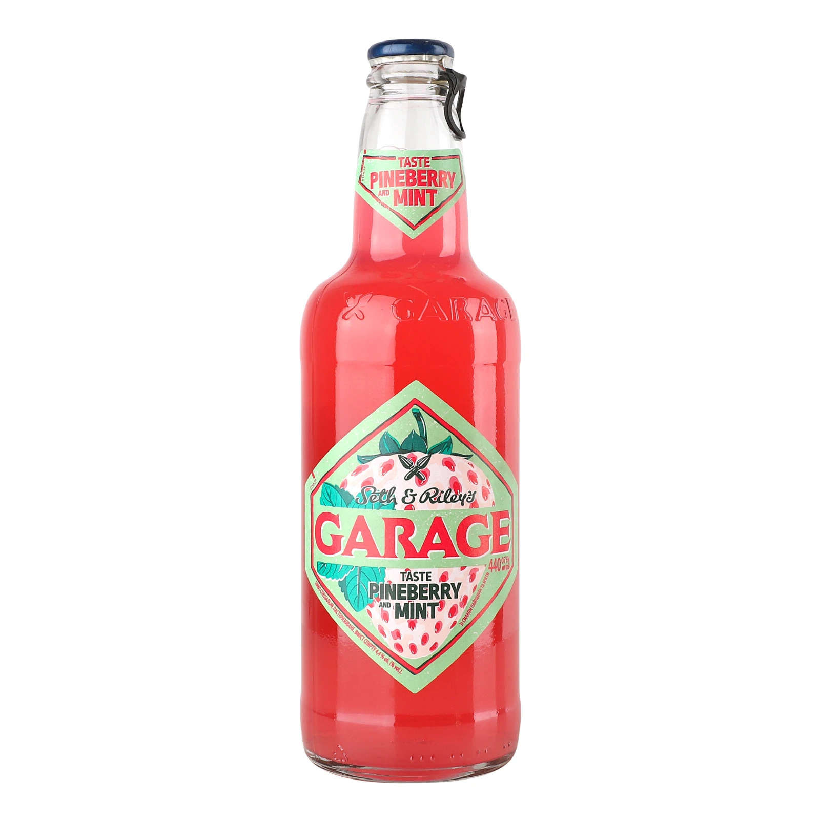 Пиво Seth&Riley's Garage спеціальне пастеризоване Taste Pineberry and mint 4.5% 0.44л