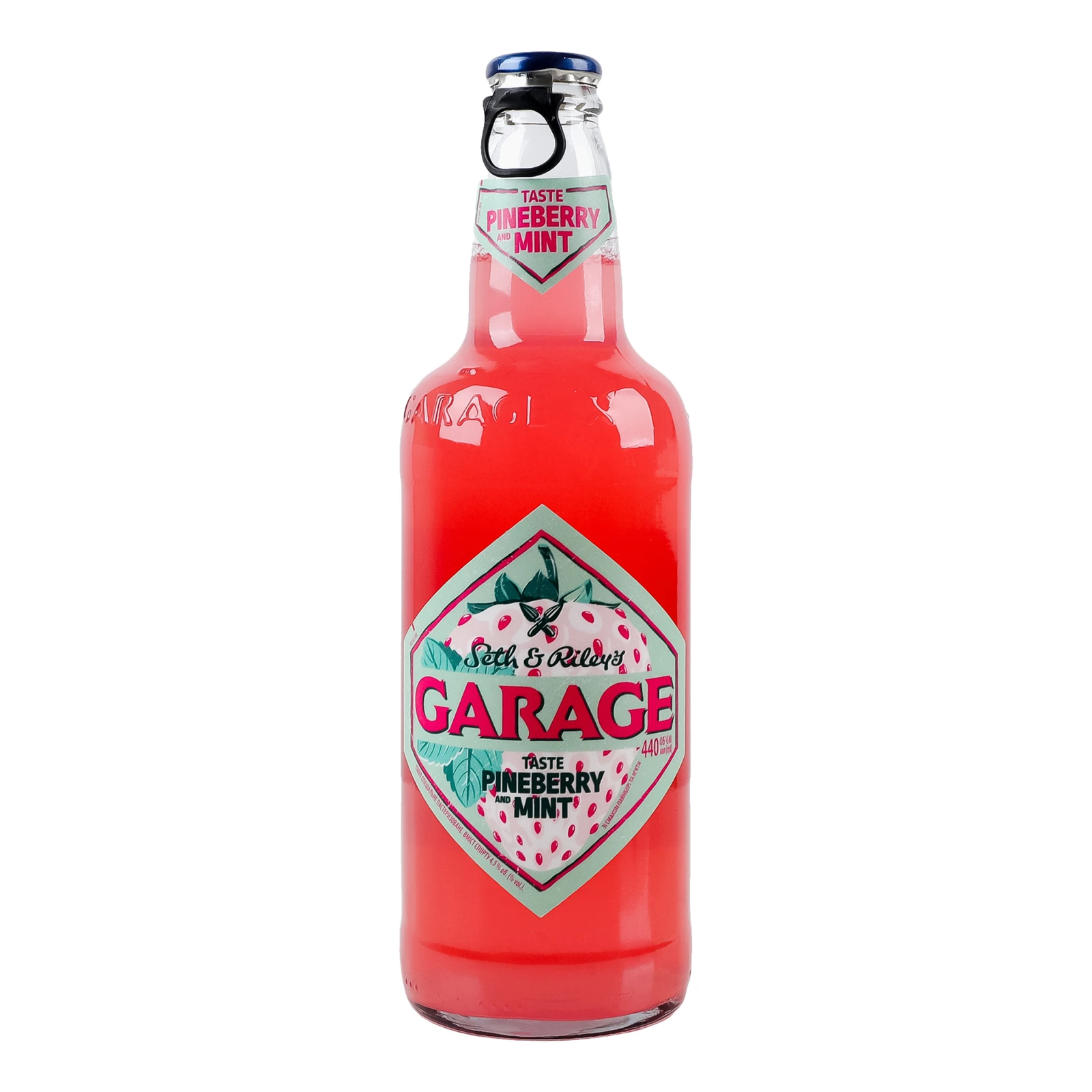 Пиво Seth&Riley's Garage Taste Pineberry and mint пастеризоване 4.5% 440мл Фото №:1