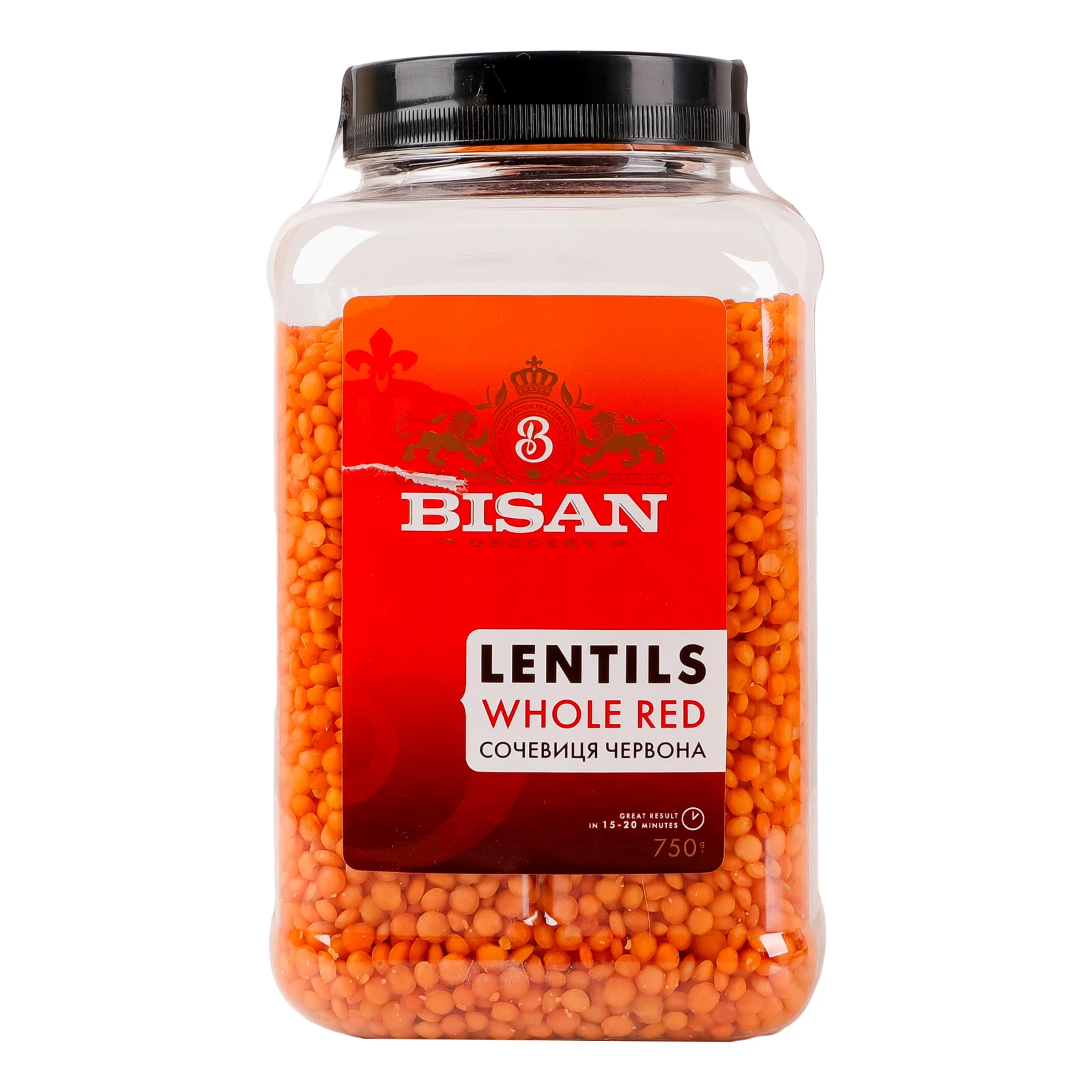 Сочевиця Bisan червона 750г Фото №:1