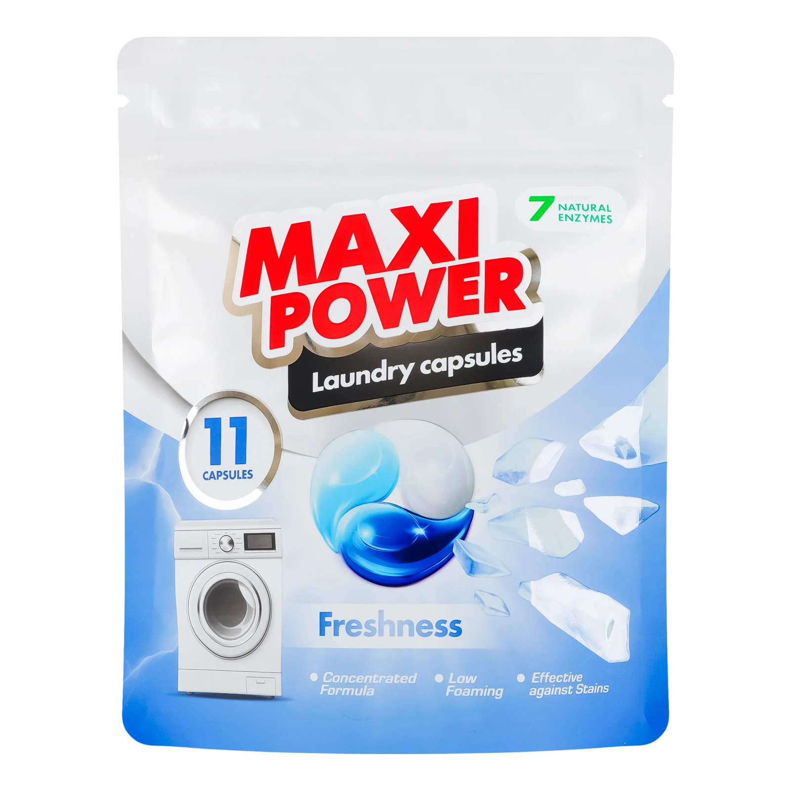 Капсули для прання Maxi Power Свіжість 11*12г Фото навігації №:1