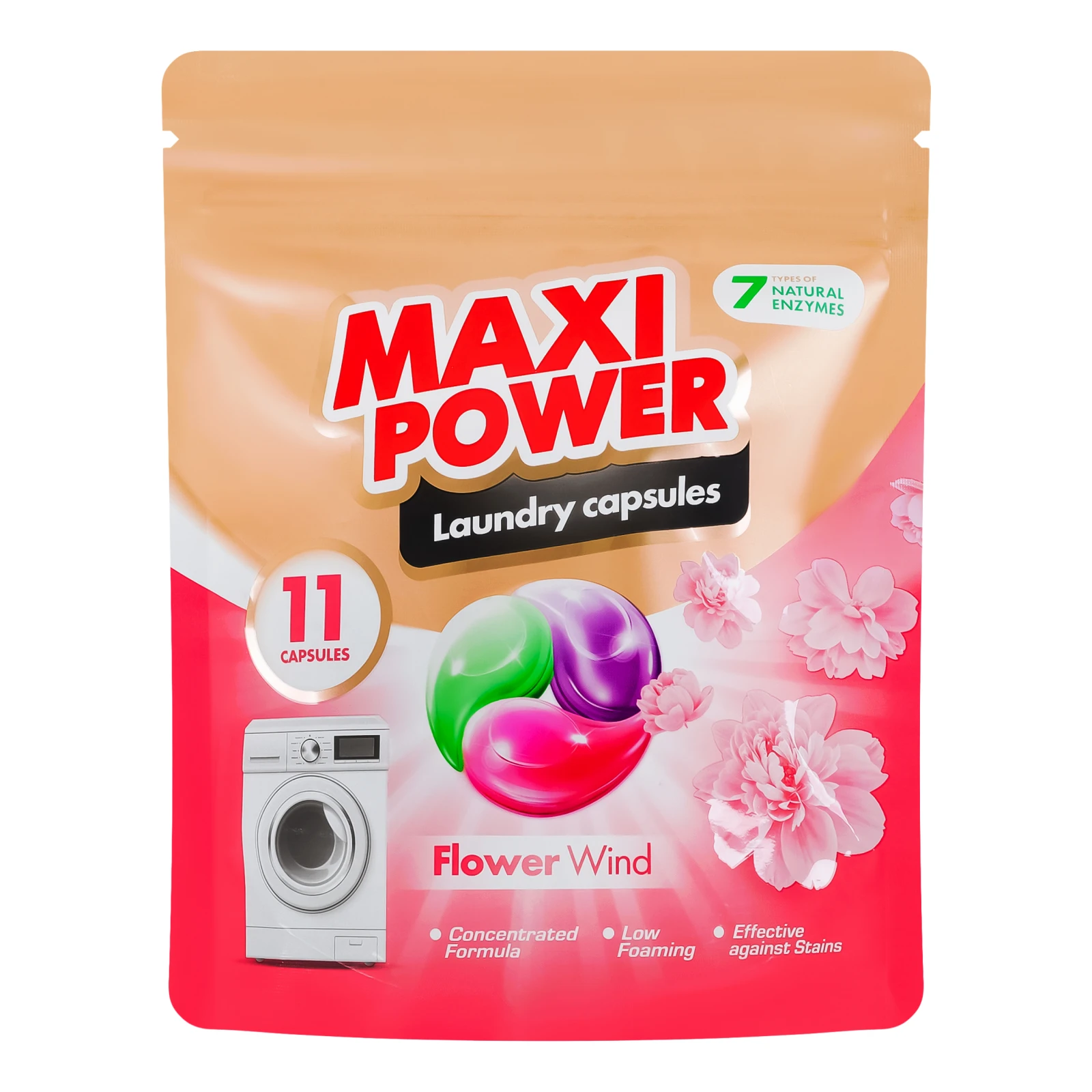 Капсули для прання Maxi Power Квітковий вітер 11*12г Фото №:1