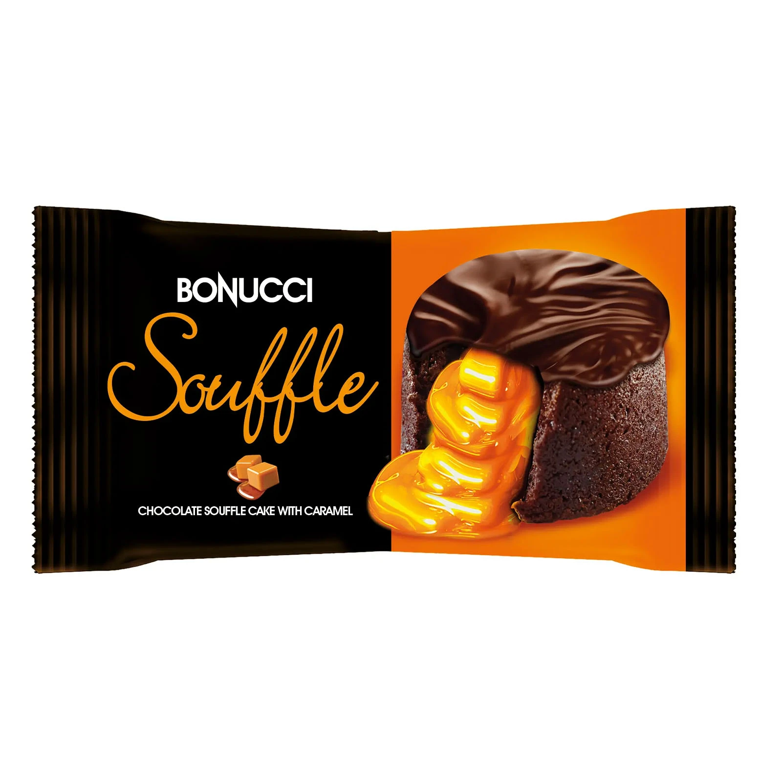 Тістечко BONUCCI SOUFFLE 45г карамельне Новинка Фото №:1